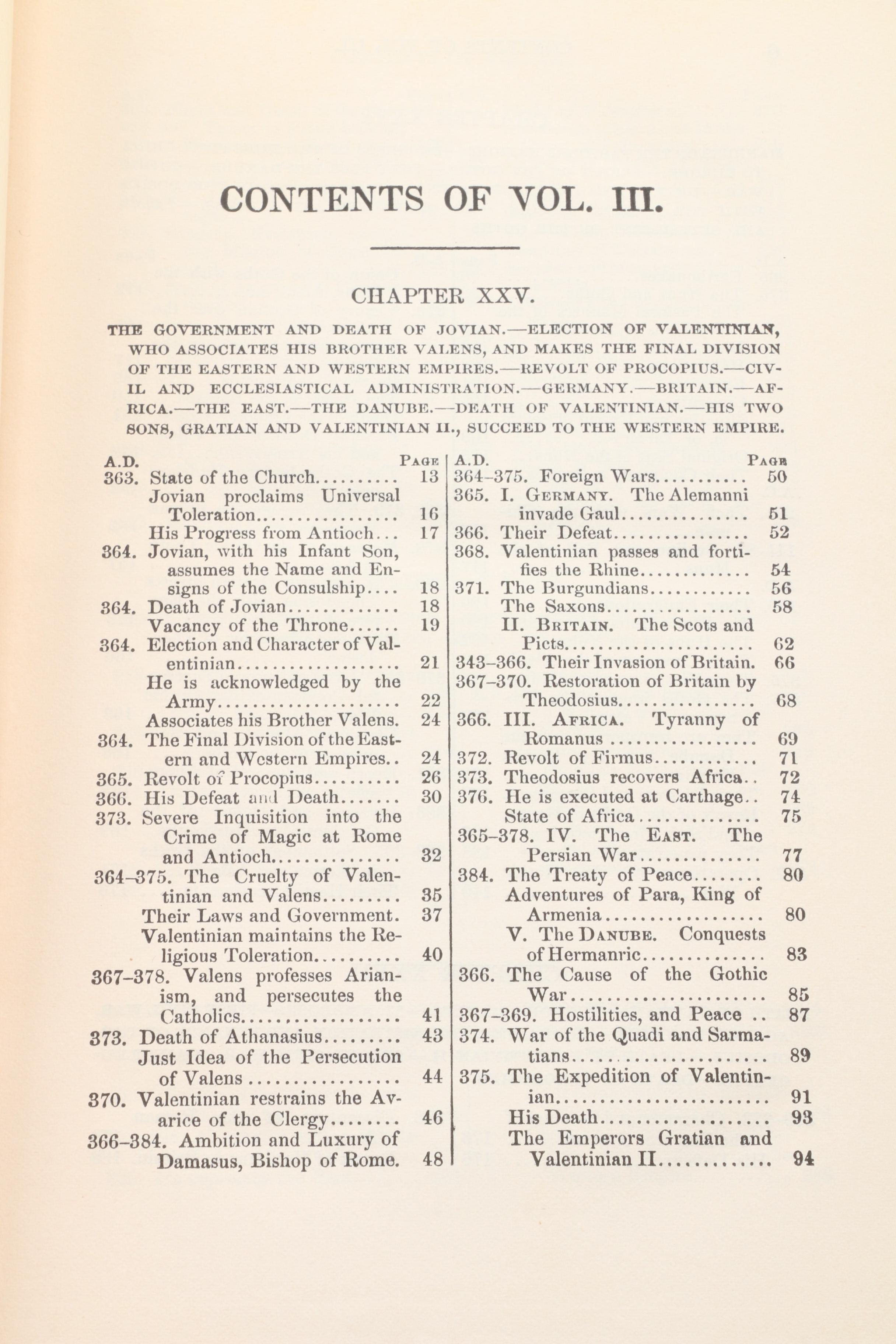 Complete "The Decline and Fall of the Roman Empire" by Edward Gibbon, c. 1900