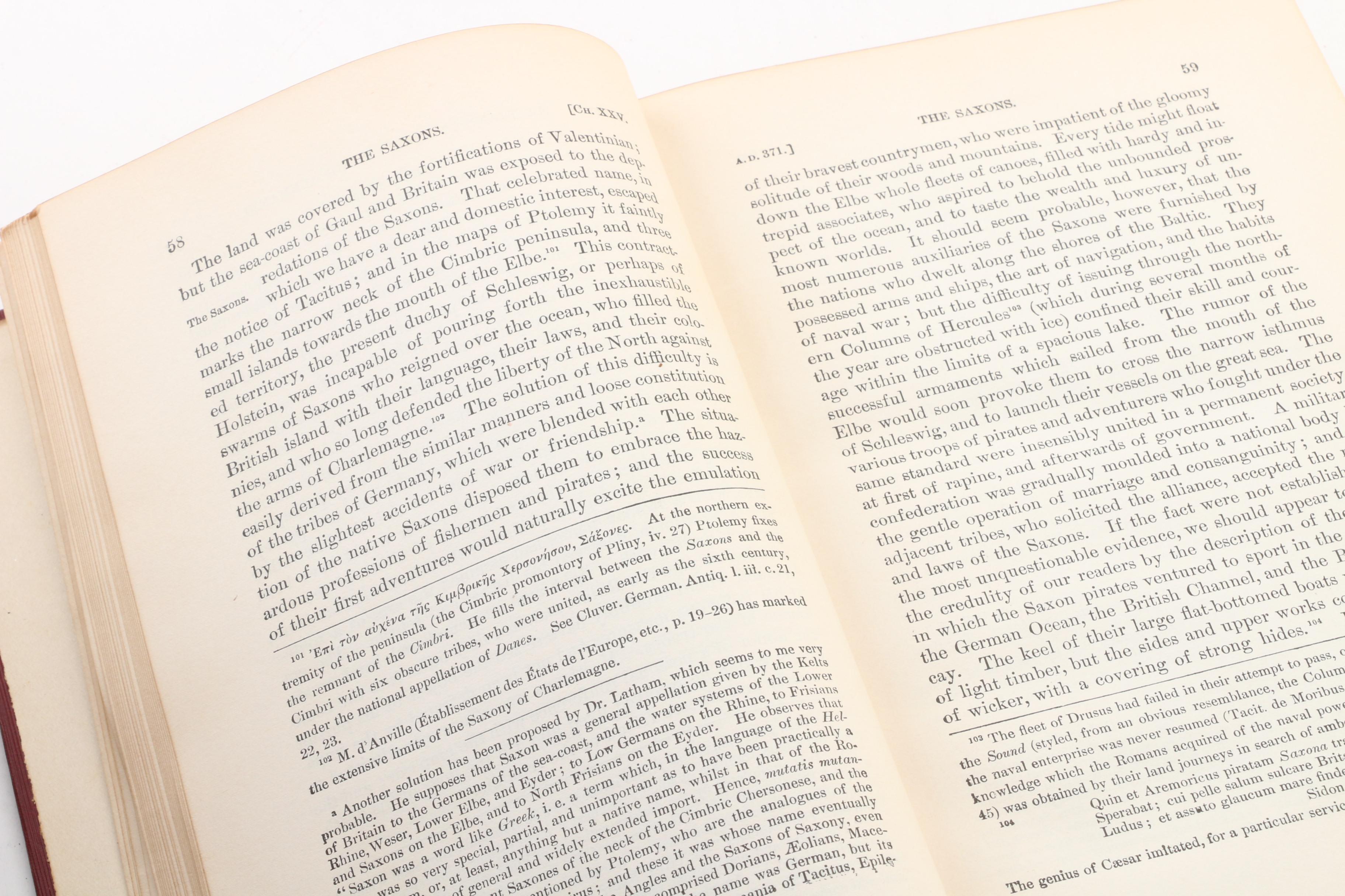 Complete "The Decline and Fall of the Roman Empire" by Edward Gibbon, c. 1900