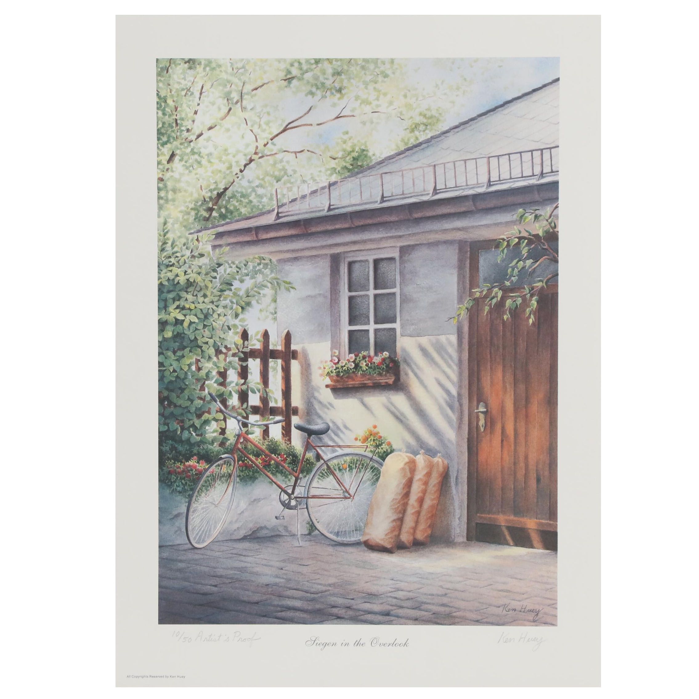 Ken Huey Lithograph "Siegen in the Overlook," 21st Century