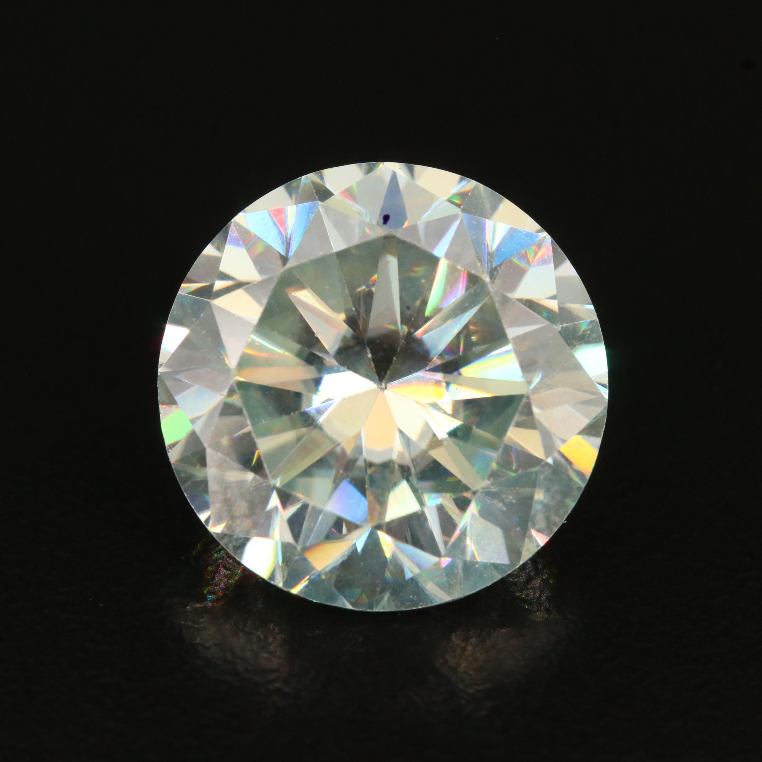 Loose Lab Grown 14.78 CT Round Faceted Moissanite