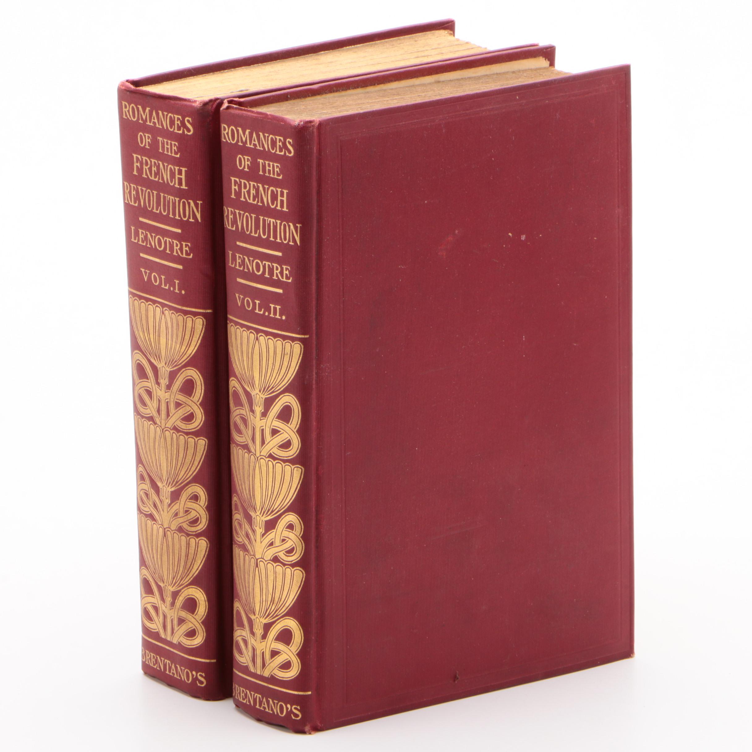 Illustrated "Romances of the French Revolution" by G. Lenotre, 1909