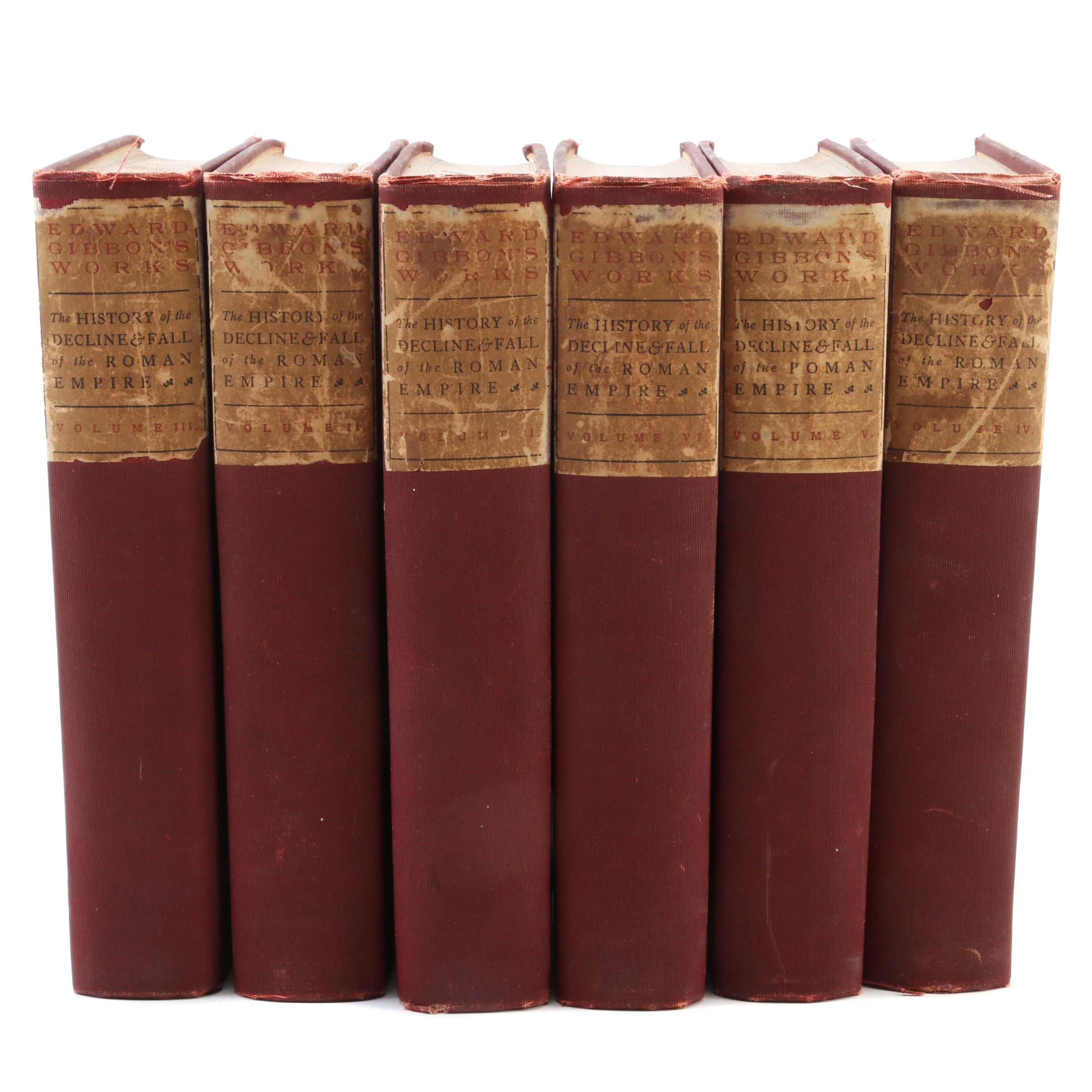 Complete "The Decline and Fall of the Roman Empire" by Edward Gibbon, c. 1900