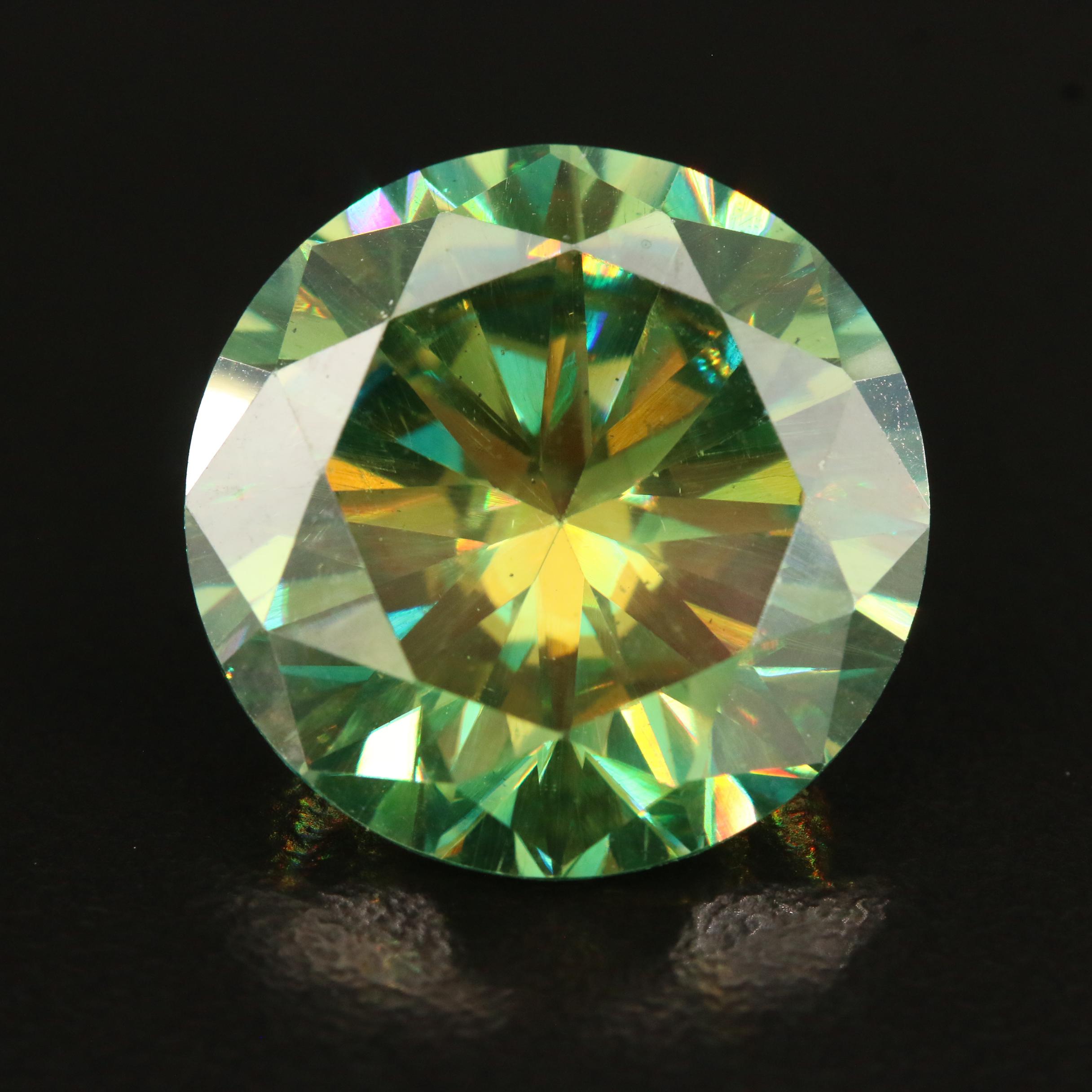 Loose Lab Grown 16.49 CT Round Faceted Moissanite