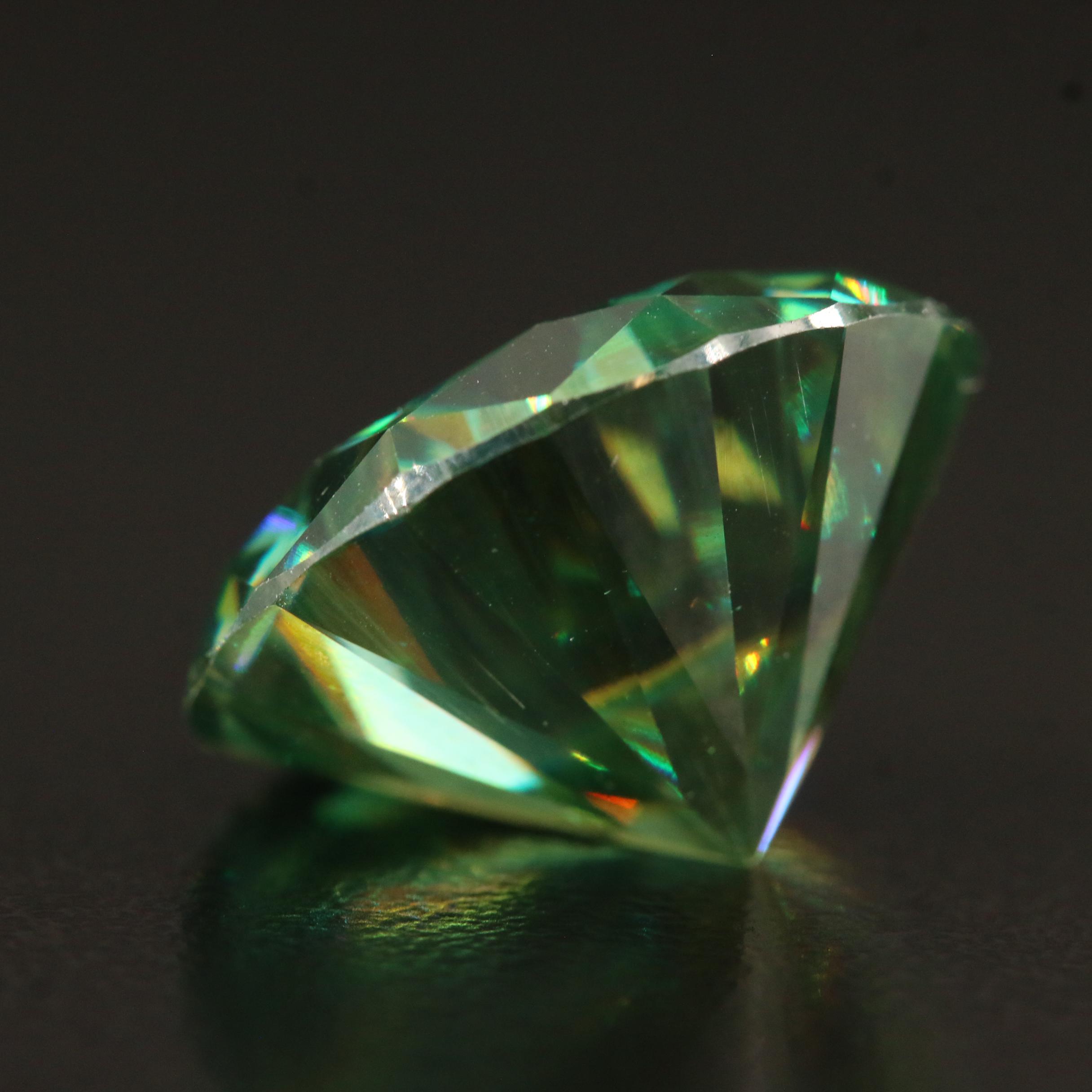 Loose Lab Grown 16.49 CT Round Faceted Moissanite