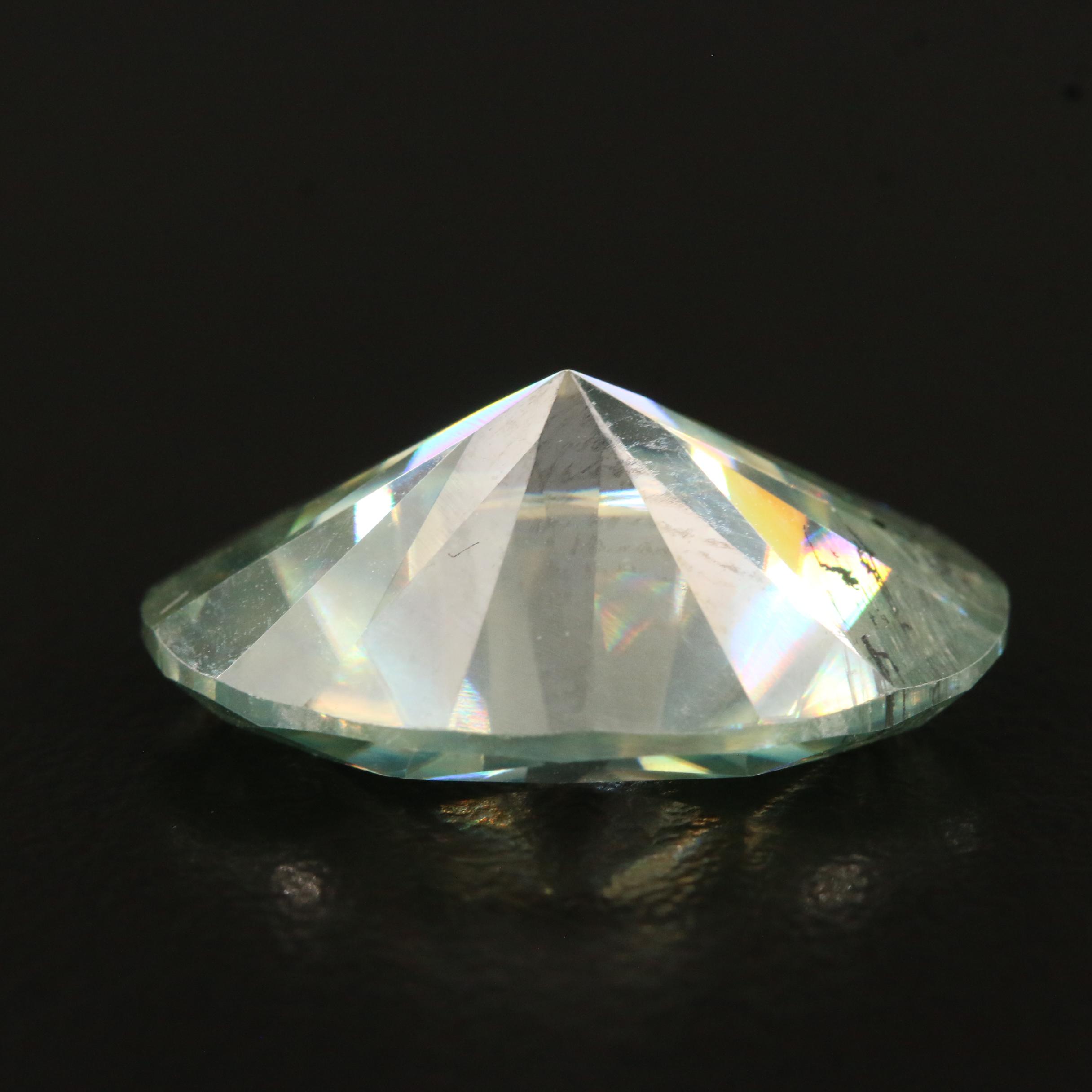 Loose Lab Grown 13.47 CT Oval Faceted Moissanite