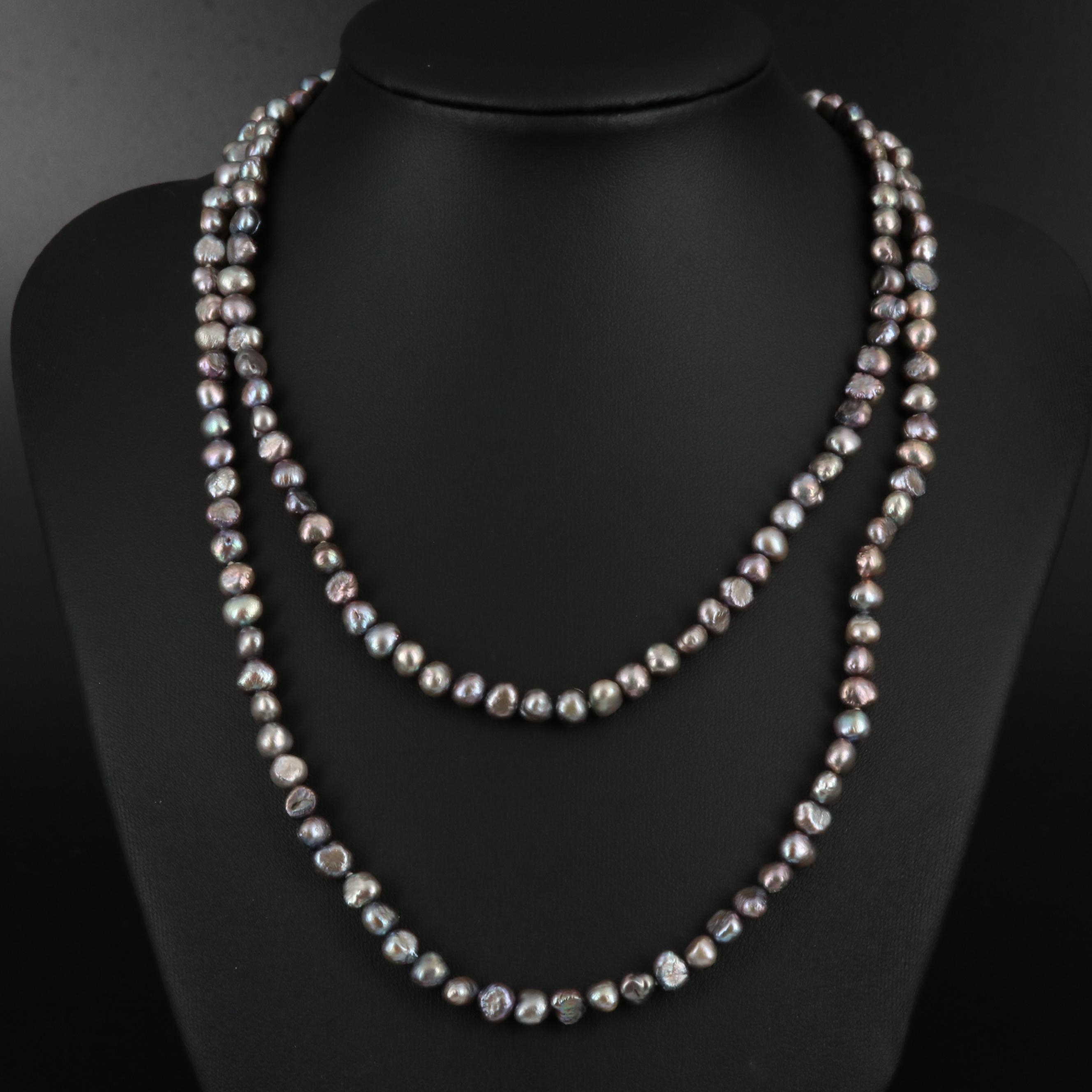 Endless Cultured Pearl Strand Necklace