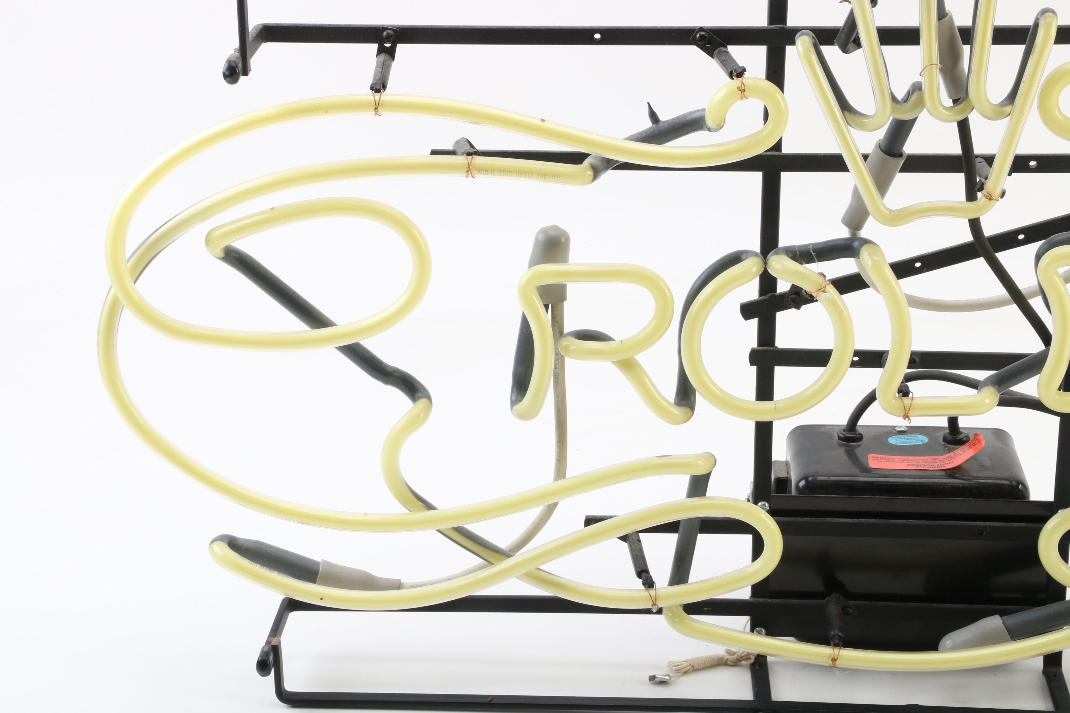 Rolex Neon Illuminated Advertising Wall Sign, 1989