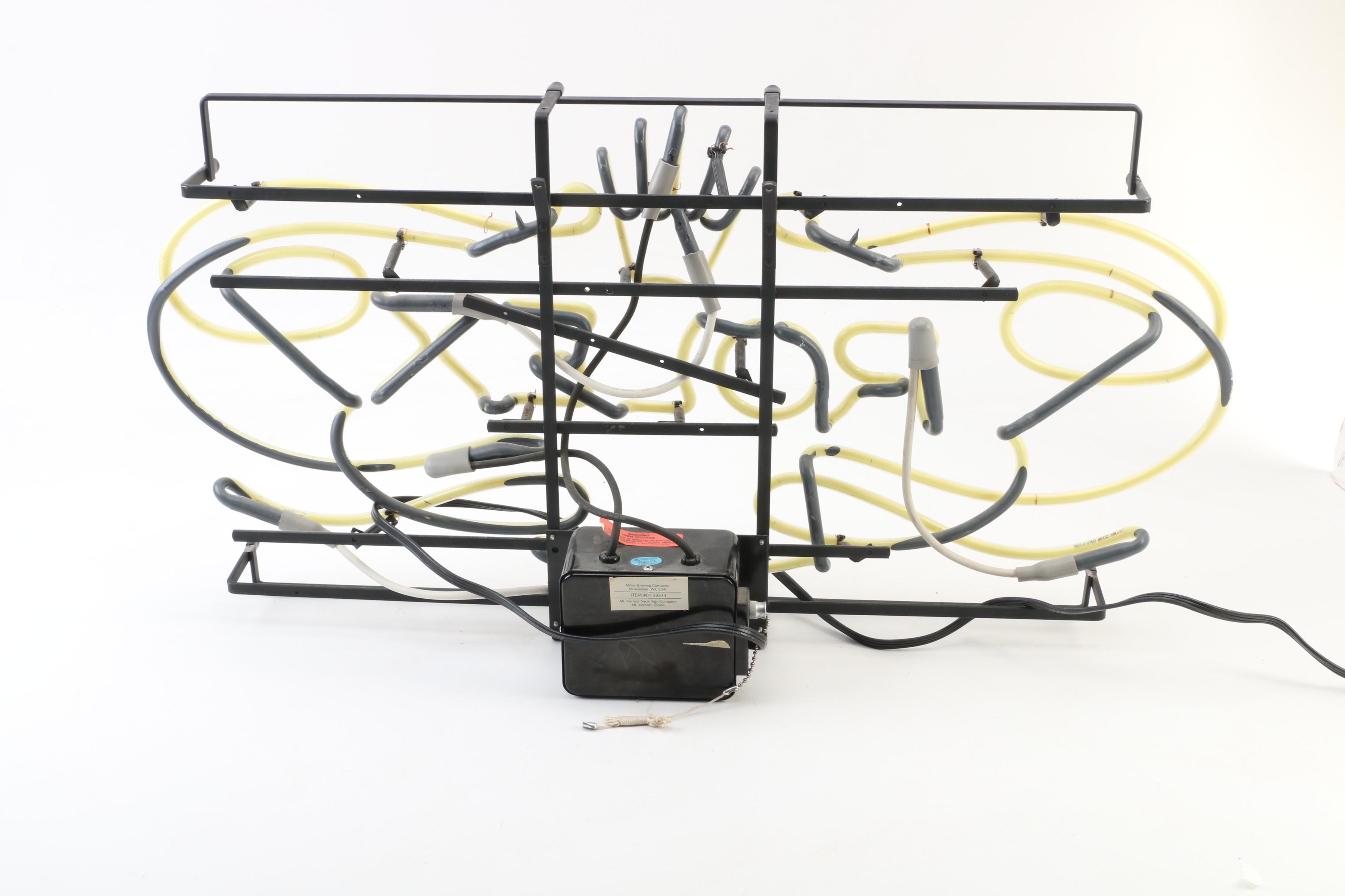 Rolex Neon Illuminated Advertising Wall Sign, 1989