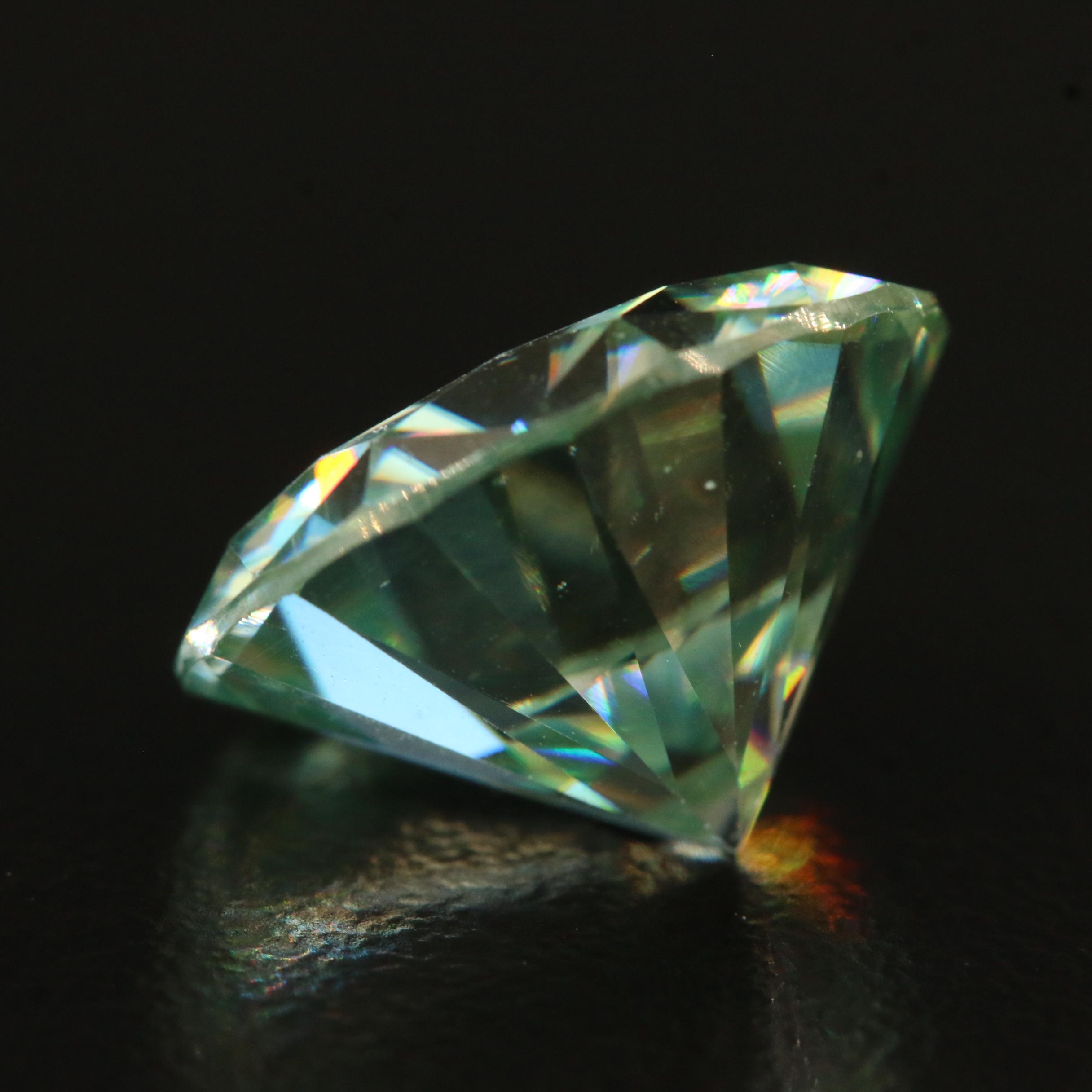 Loose Lab Grown 8.25 CT Round Faceted Moissanite