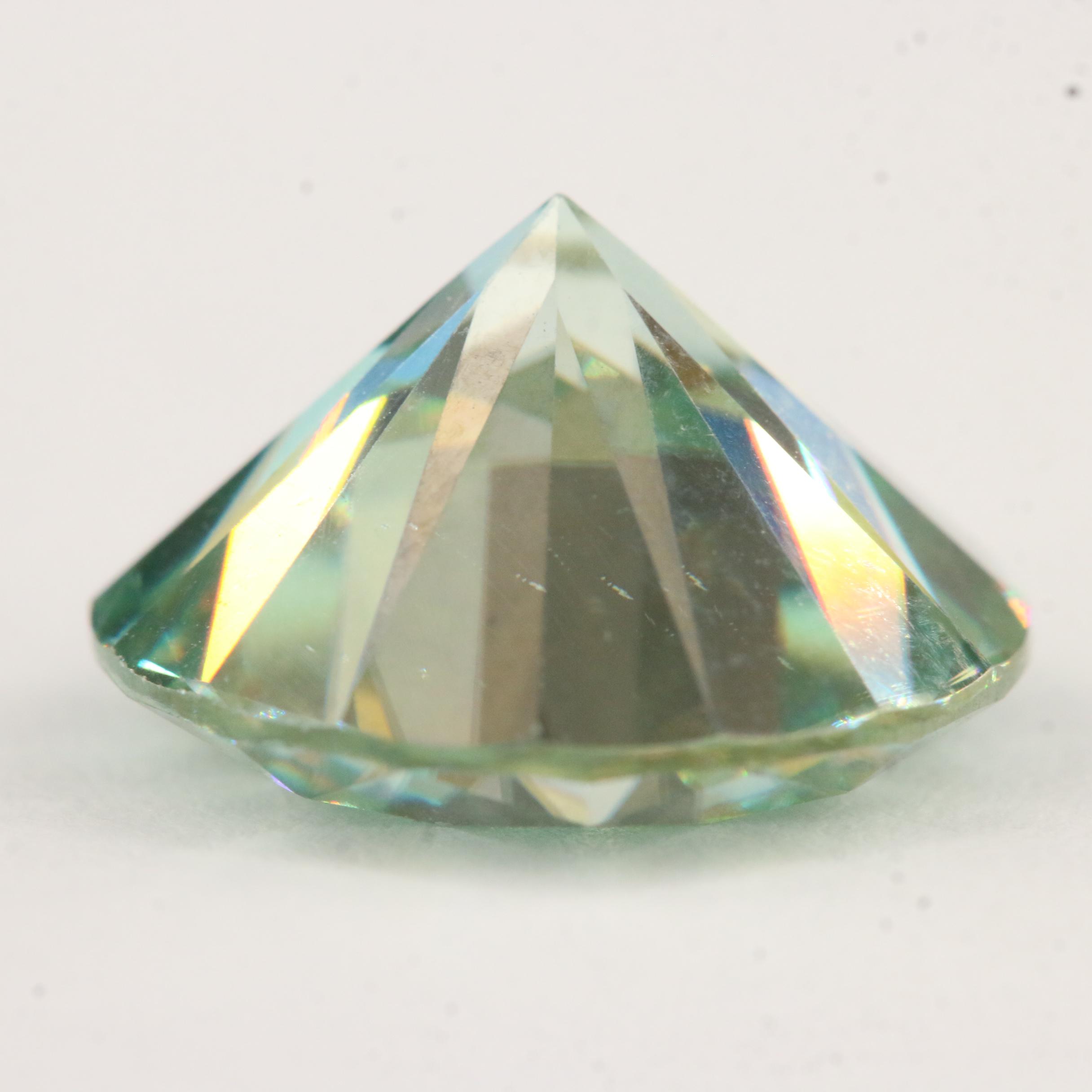 Loose Lab Grown 8.25 CT Round Faceted Moissanite