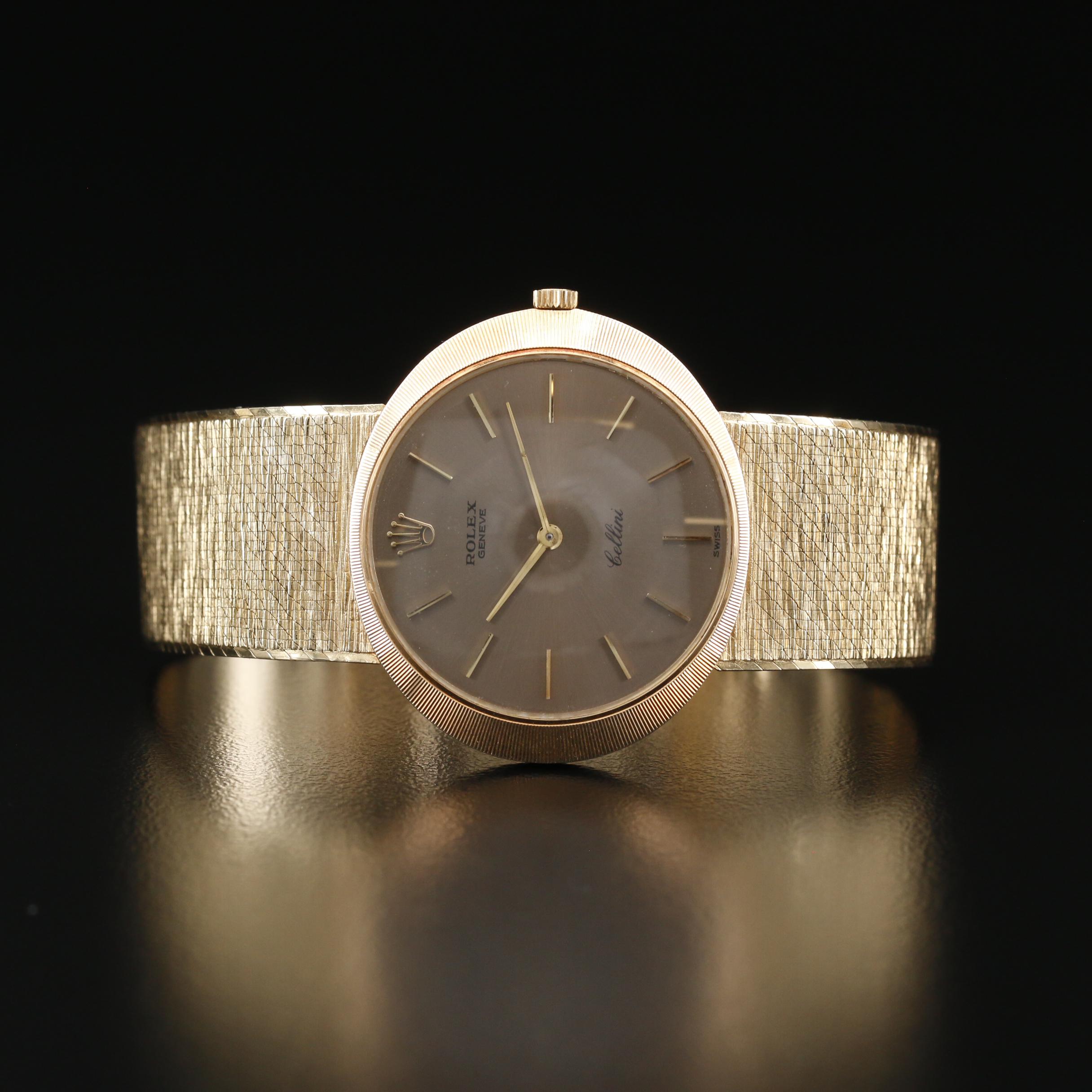 14K Rolex Cellini Stem Wind Watch