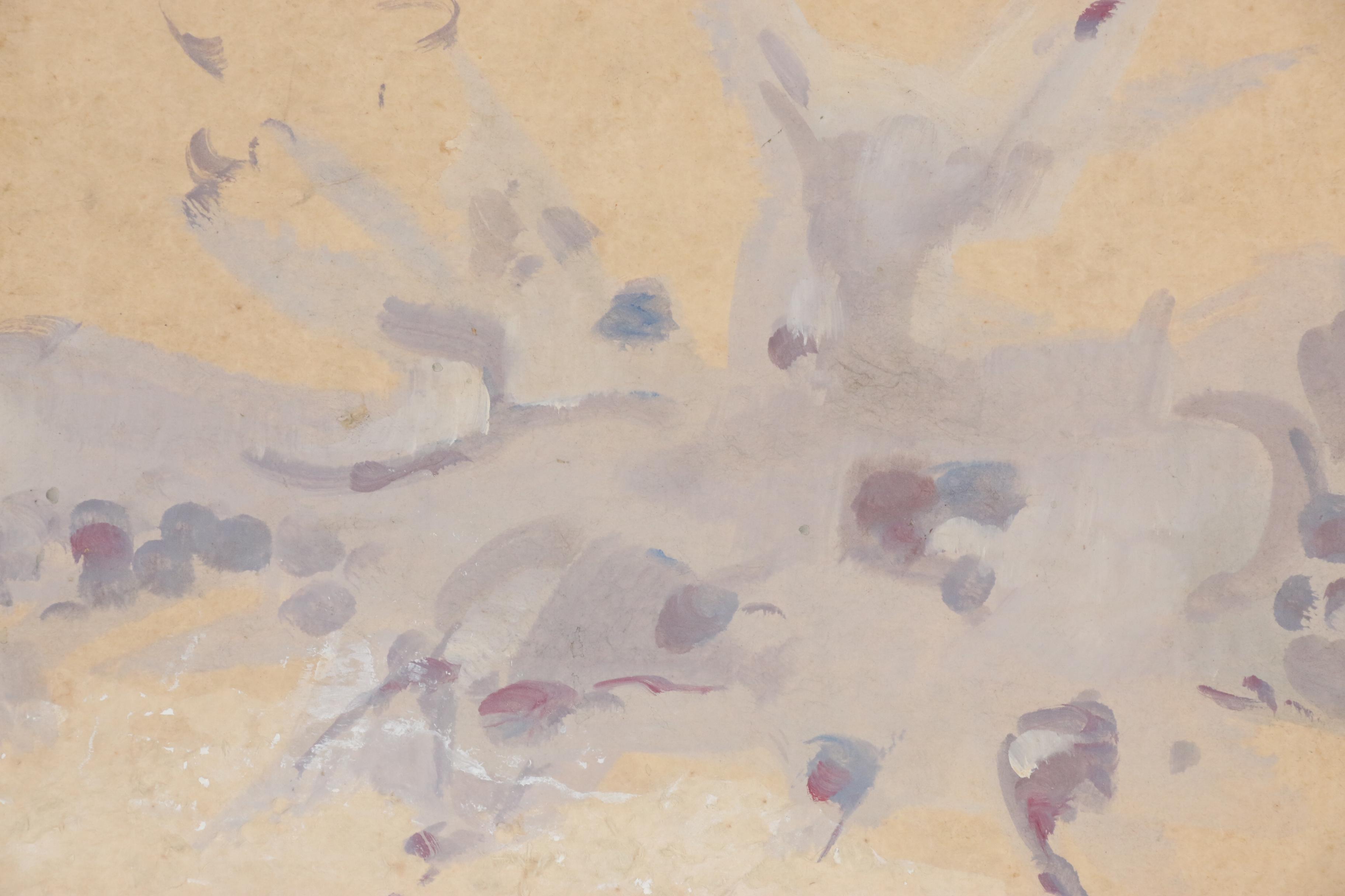 Nuno Siqueira Abstract Watercolor Painting, 1961