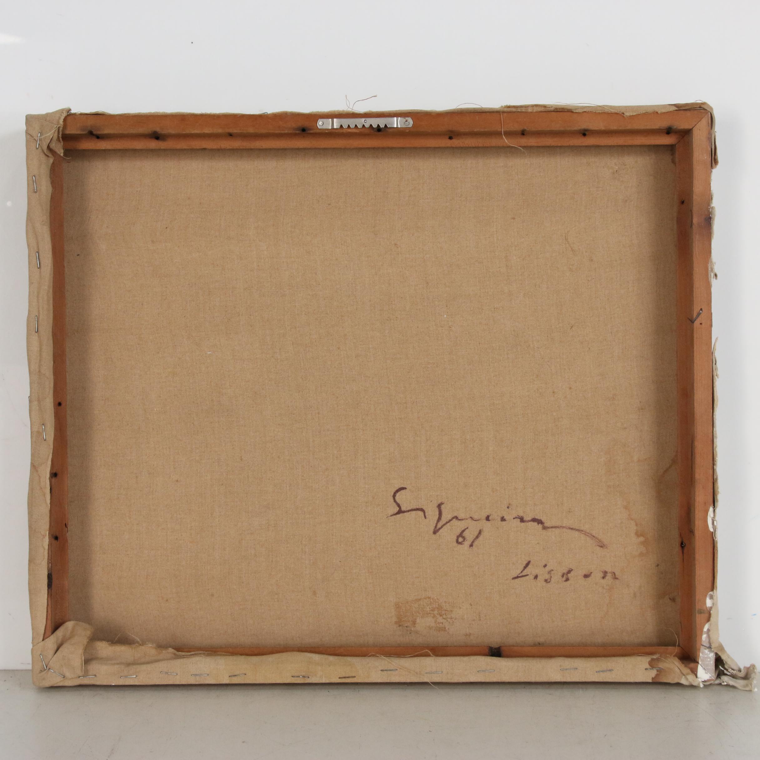 Nuno Siqueira Abstract Watercolor Painting, 1961