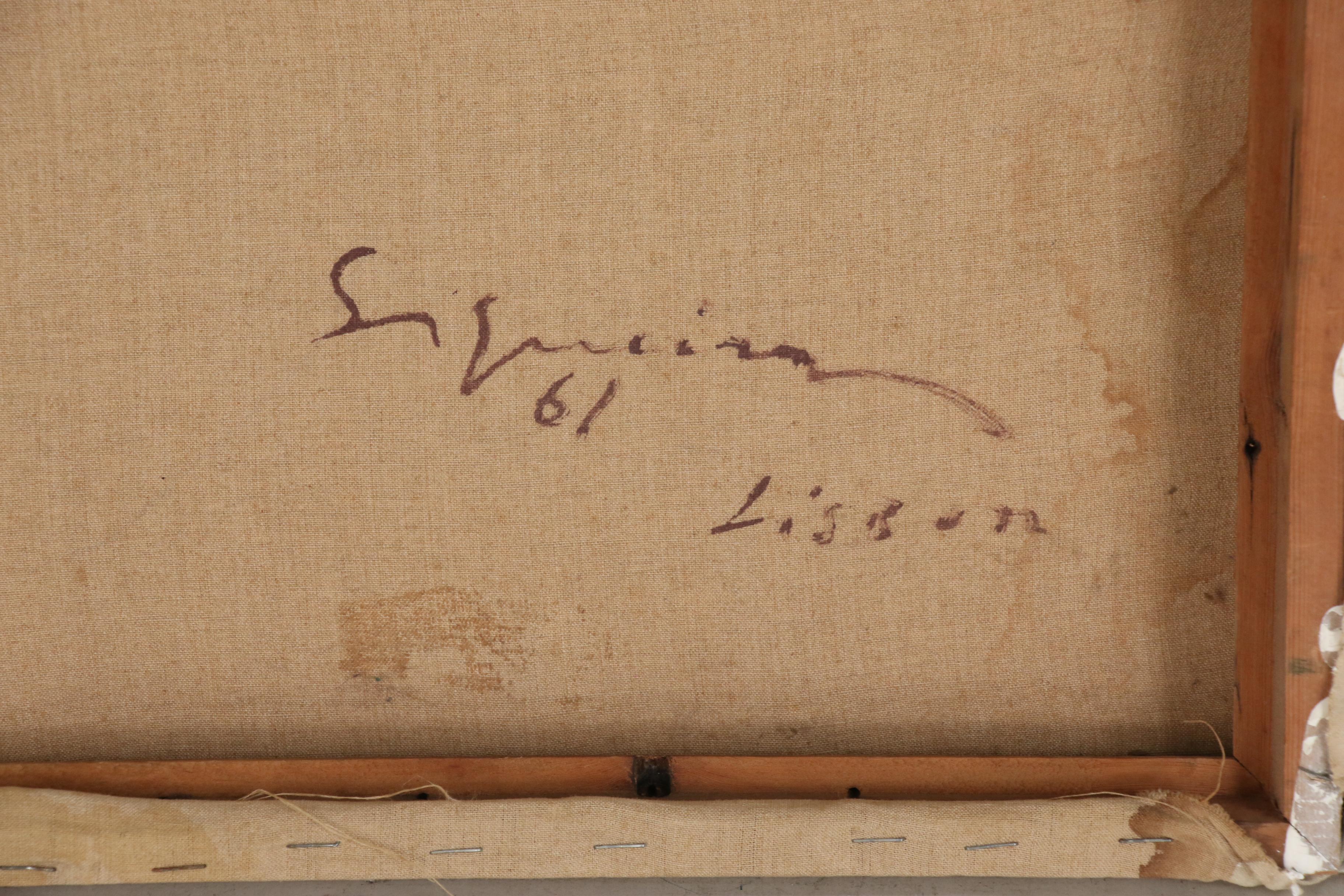 Nuno Siqueira Abstract Watercolor Painting, 1961