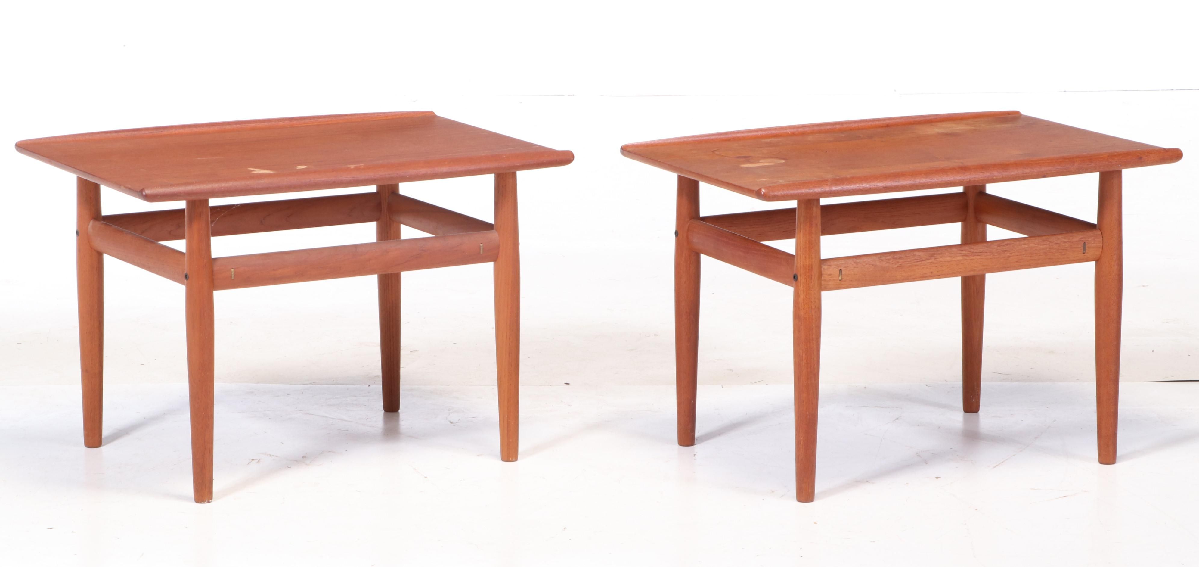 Pair of Danish Modern Teak Side Tables, circa 1960