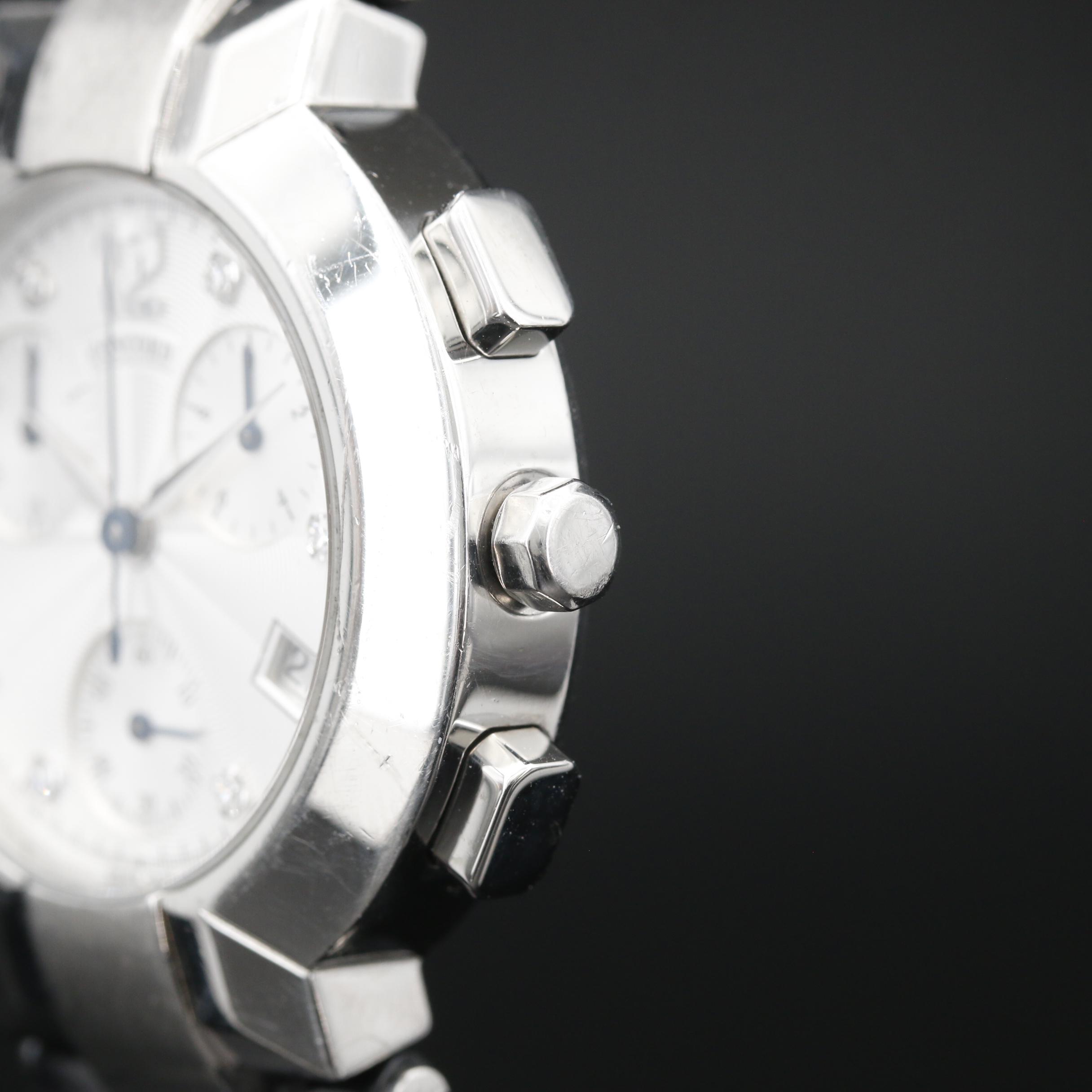 Concord "La Scala" Chronograph Diamond and Stainless Steel Quartz Watch