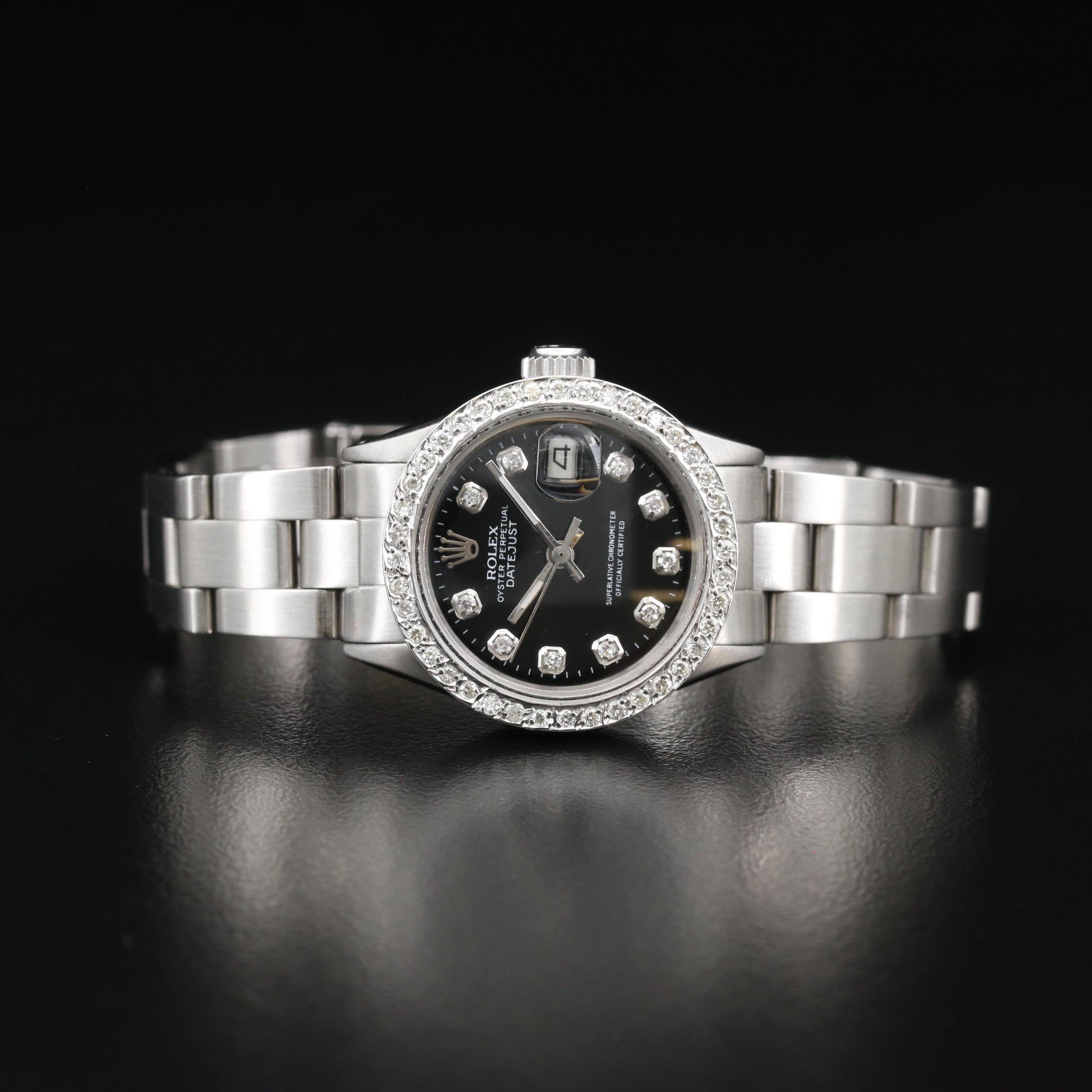 1969 Rolex Datejust Diamond, 18K and Stainless Steel Automatic Watch