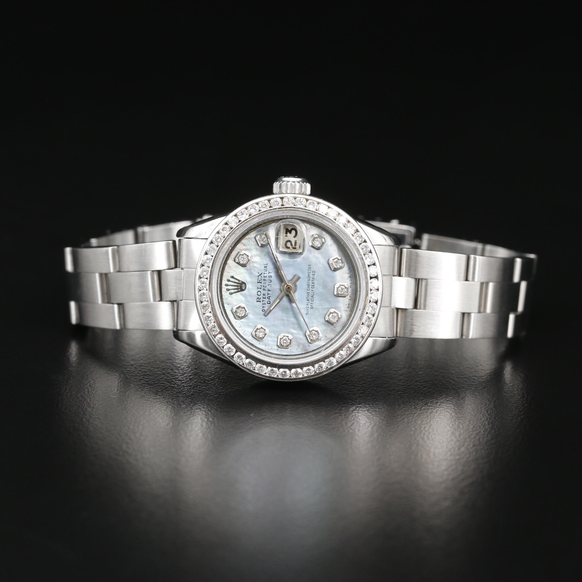 Rolex Datejust 1.00 CTW Diamond, 18K and Stainless Steel Automatic Watch