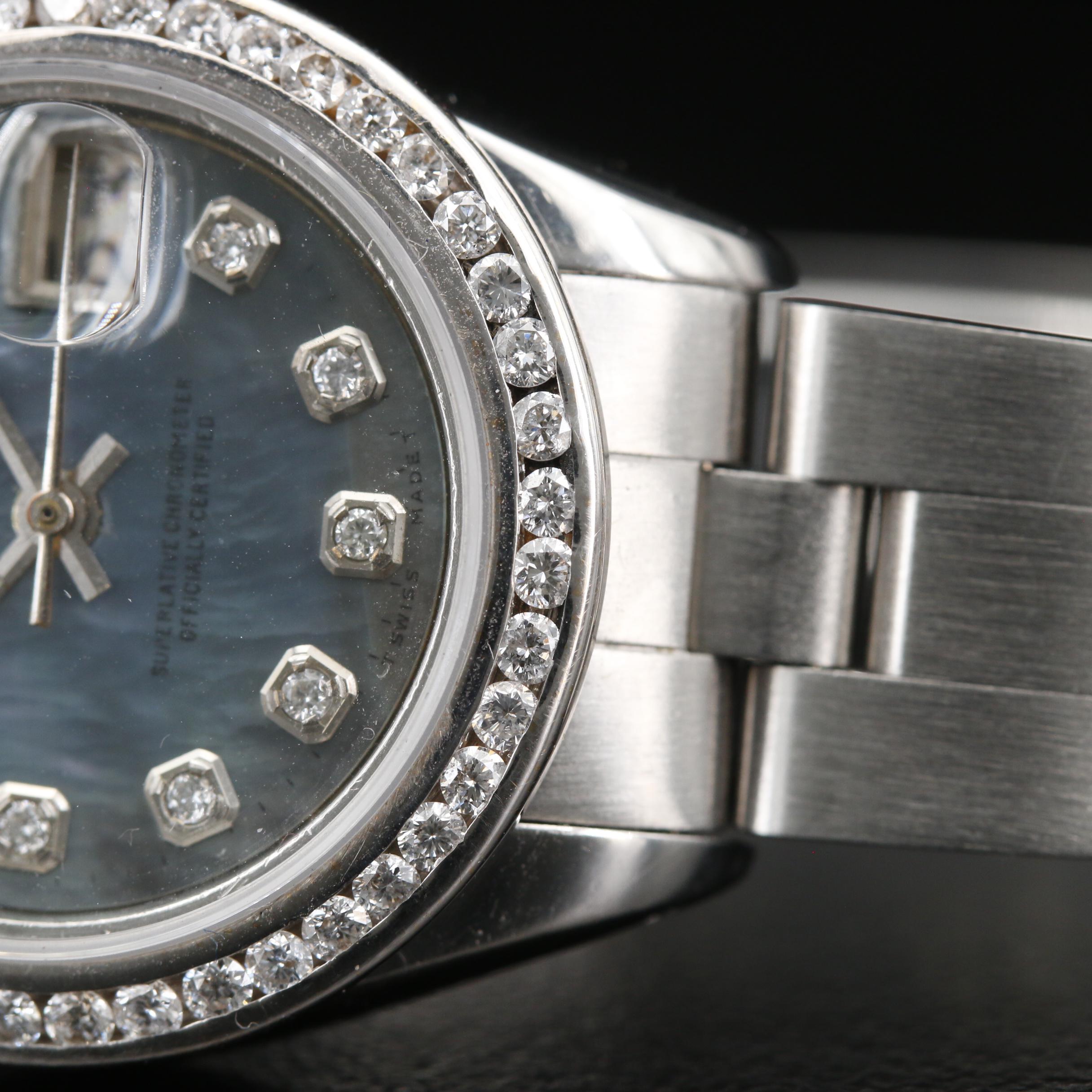 Rolex Datejust 1.00 CTW Diamond, 18K and Stainless Steel Automatic Watch