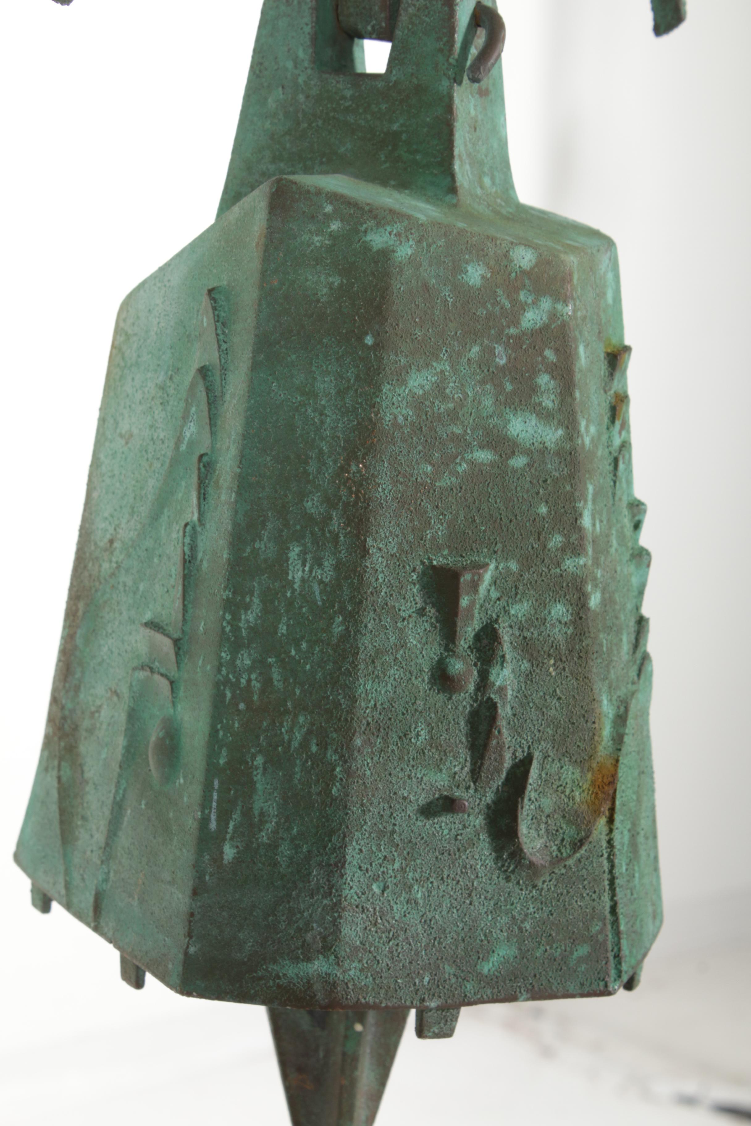 Paolo Soleri "Cosanti" and "Arcosanti" Verdigris Bronze Wind Chimes
