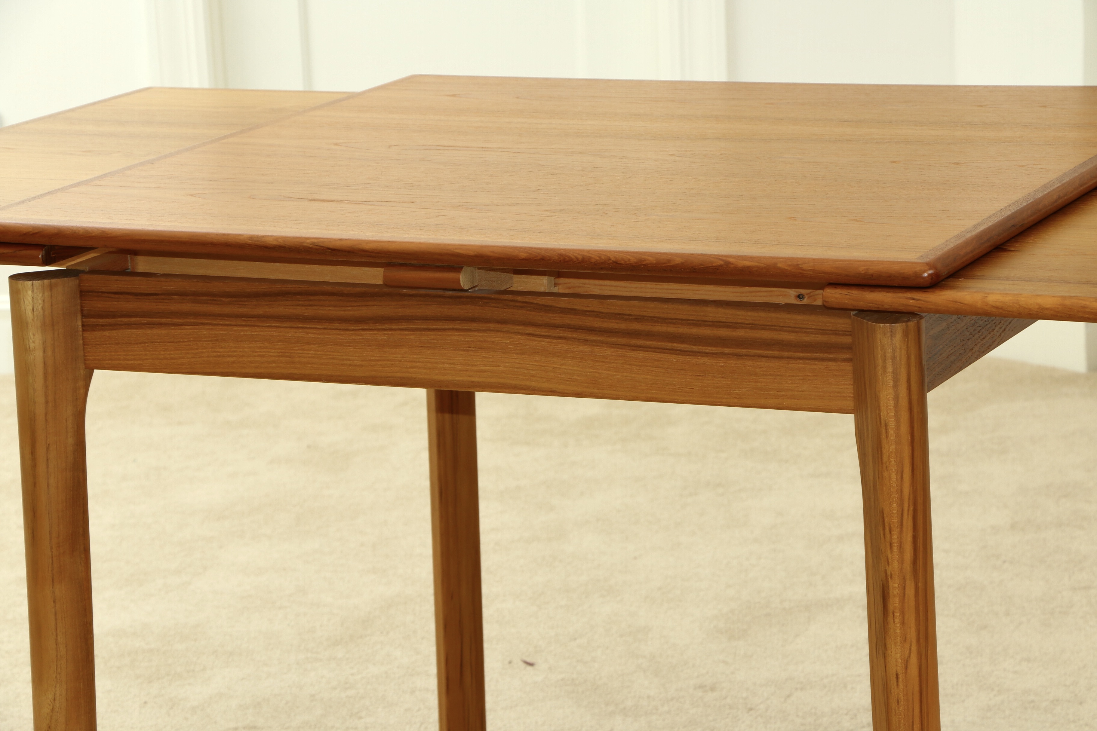 Ansager Møbler Danish Modern Teak Dining/Game Table with Other Chairs