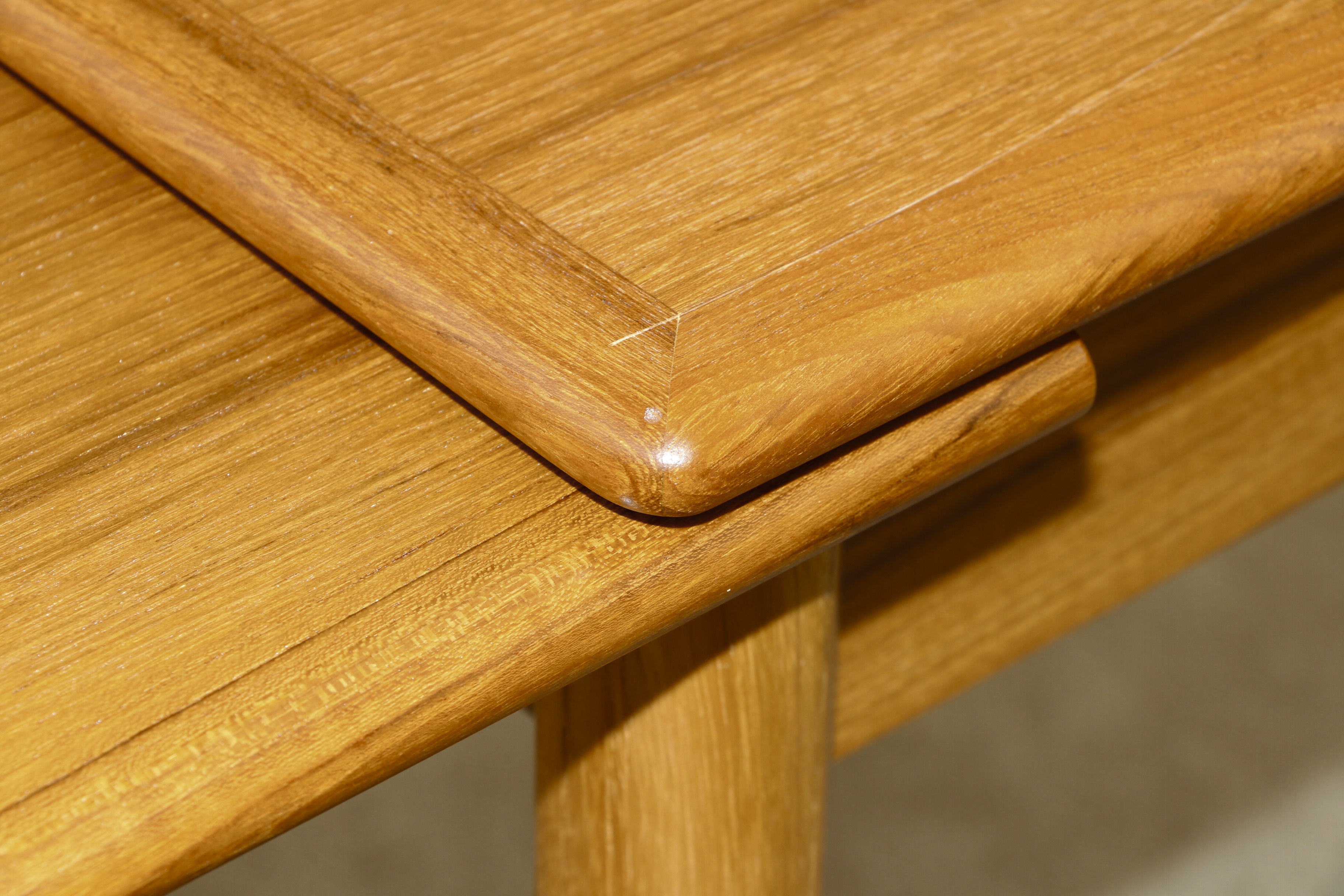 Ansager Møbler Danish Modern Teak Dining/Game Table with Other Chairs