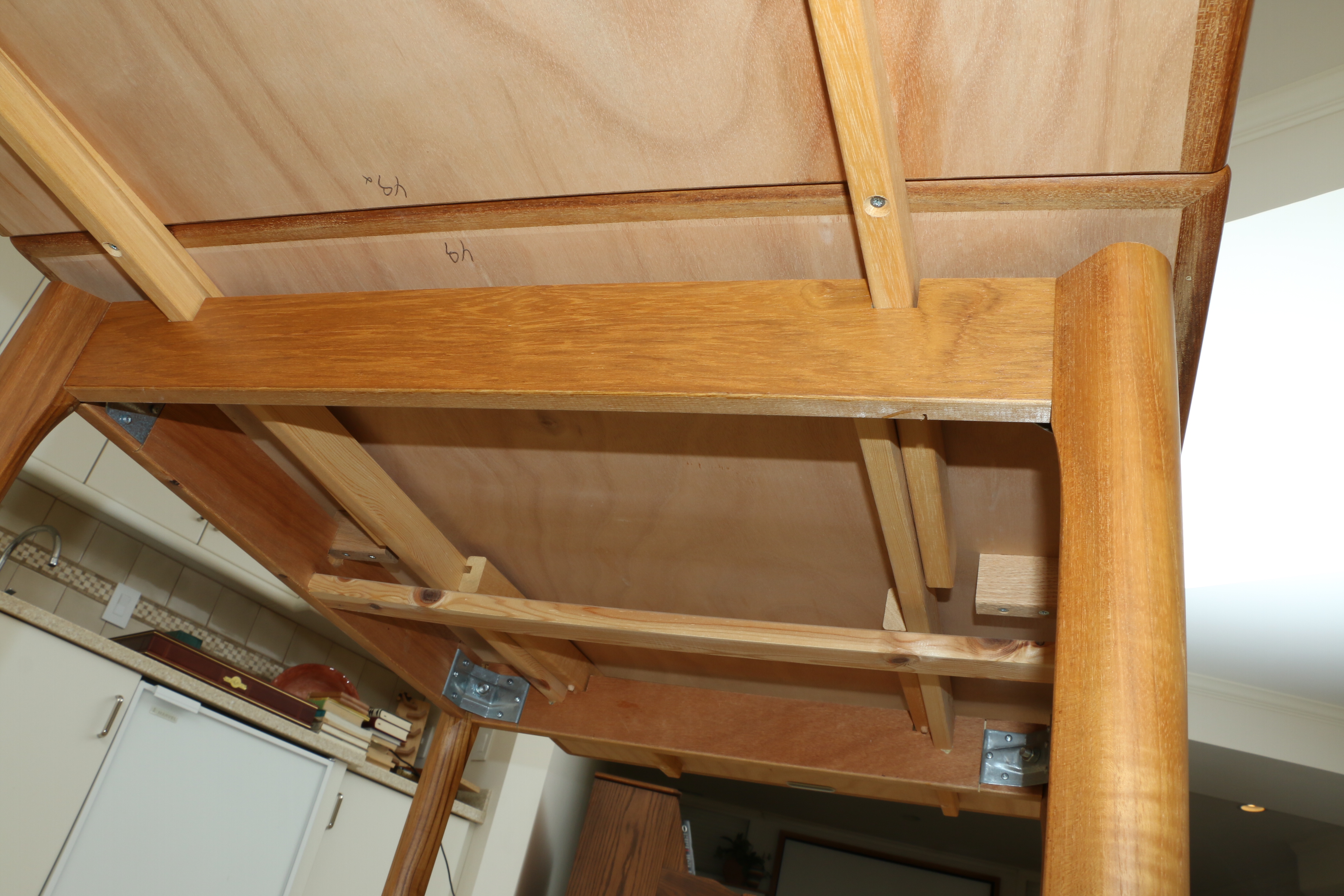 Ansager Møbler Danish Modern Teak Dining/Game Table with Other Chairs