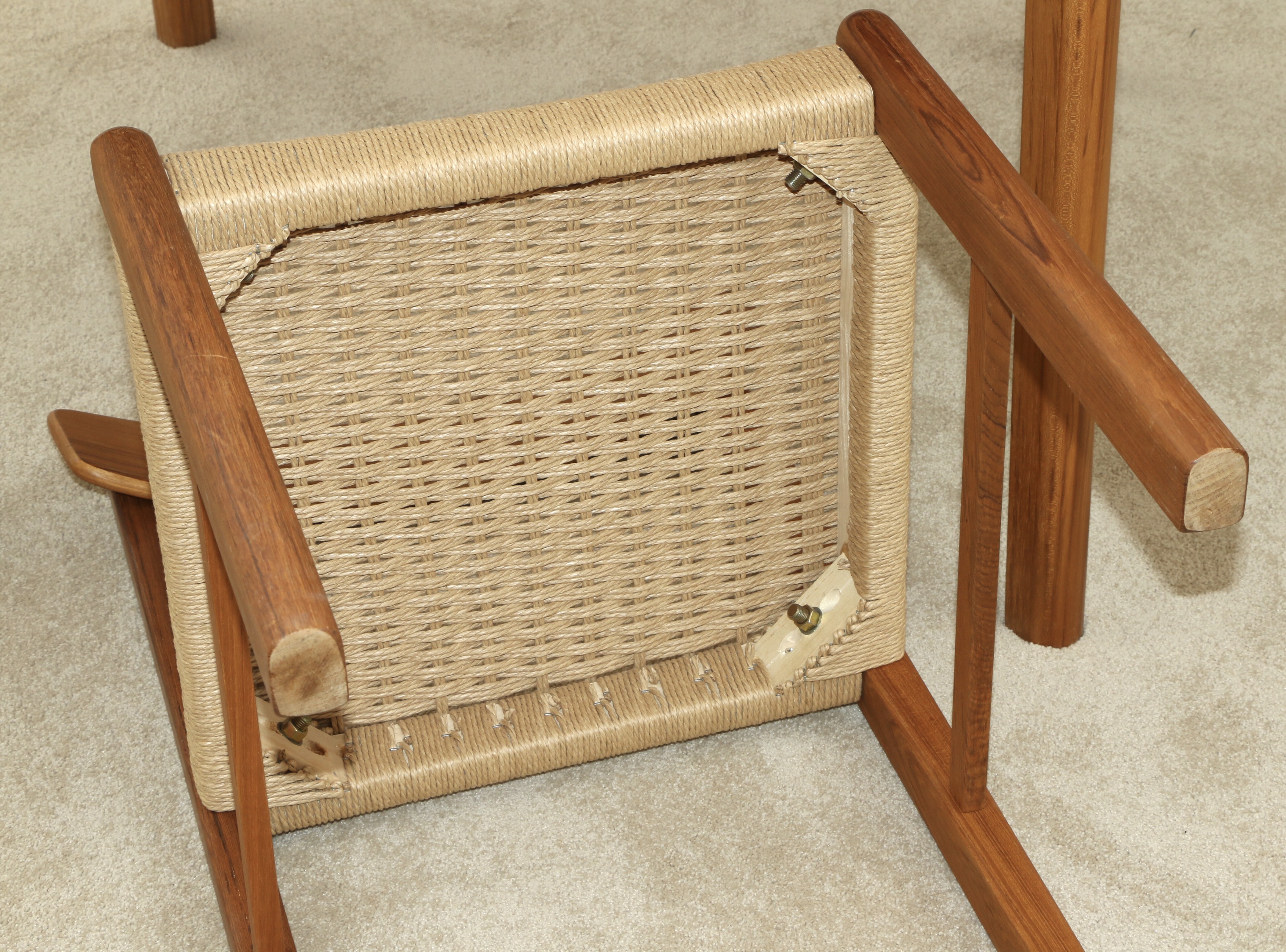 Ansager Møbler Danish Modern Teak Dining/Game Table with Other Chairs