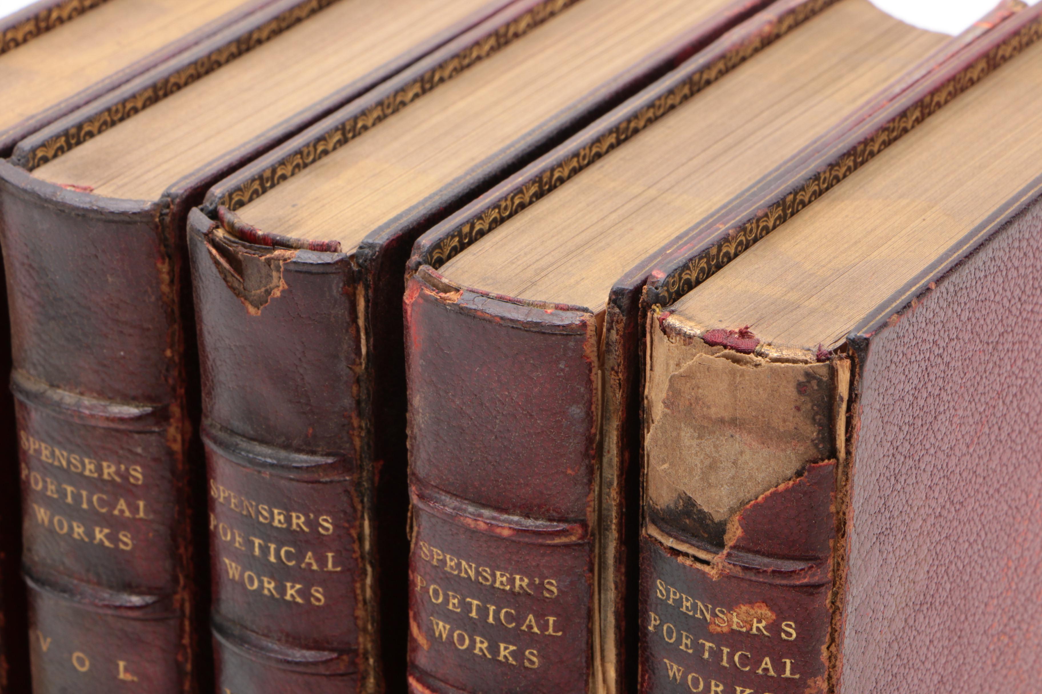 "The Poetical Works of Edmund Spenser" Aldine Edition Complete Set, 1905