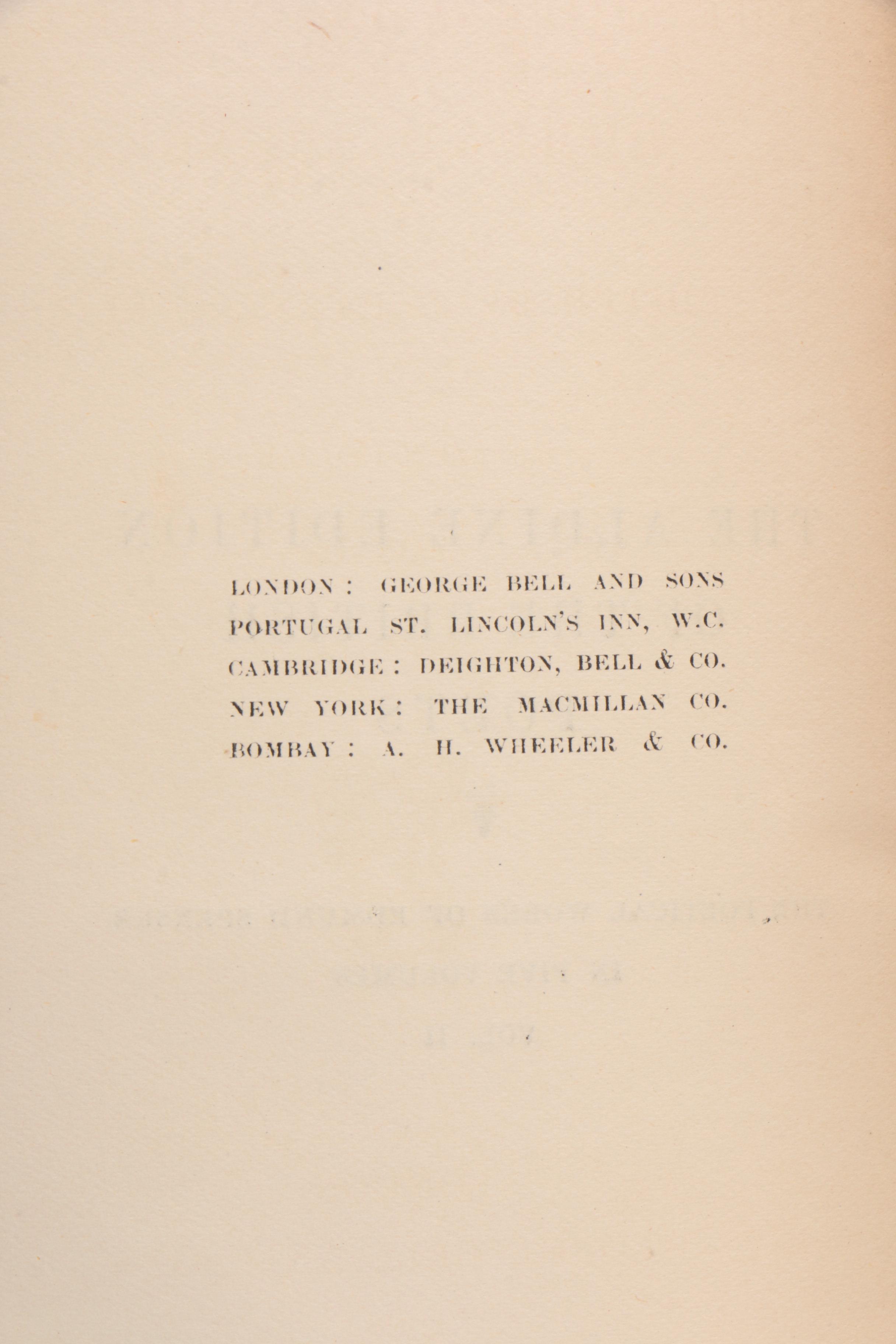 "The Poetical Works of Edmund Spenser" Aldine Edition Complete Set, 1905