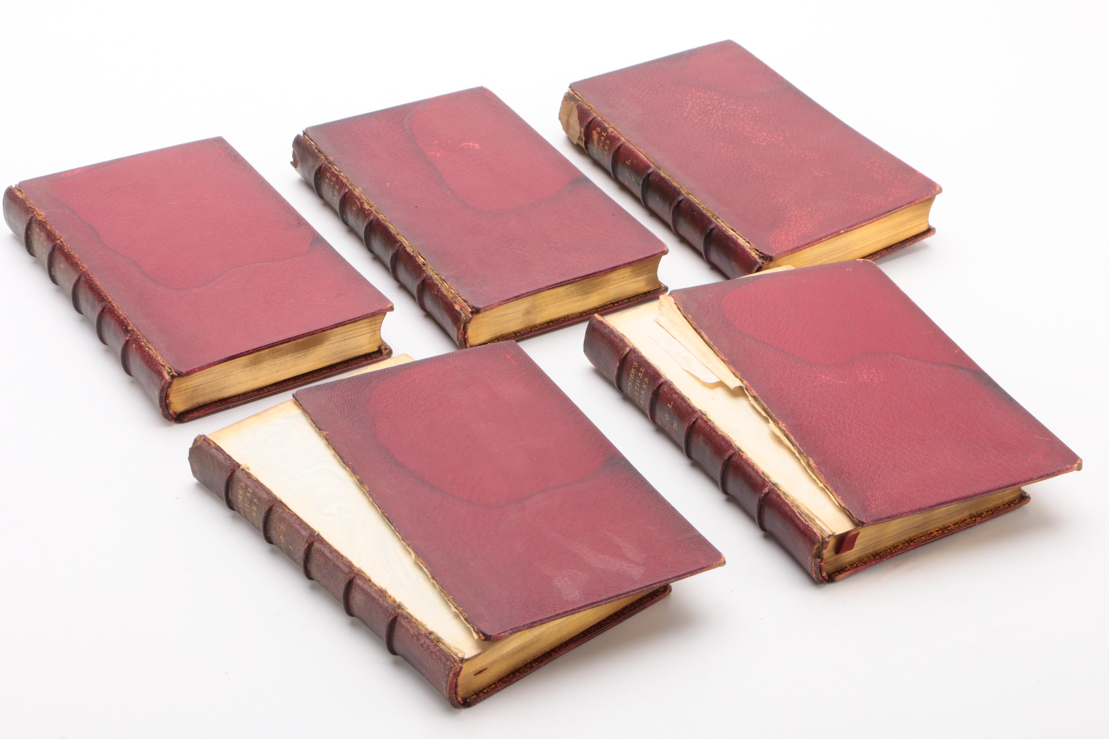 "The Poetical Works of Edmund Spenser" Aldine Edition Complete Set, 1905