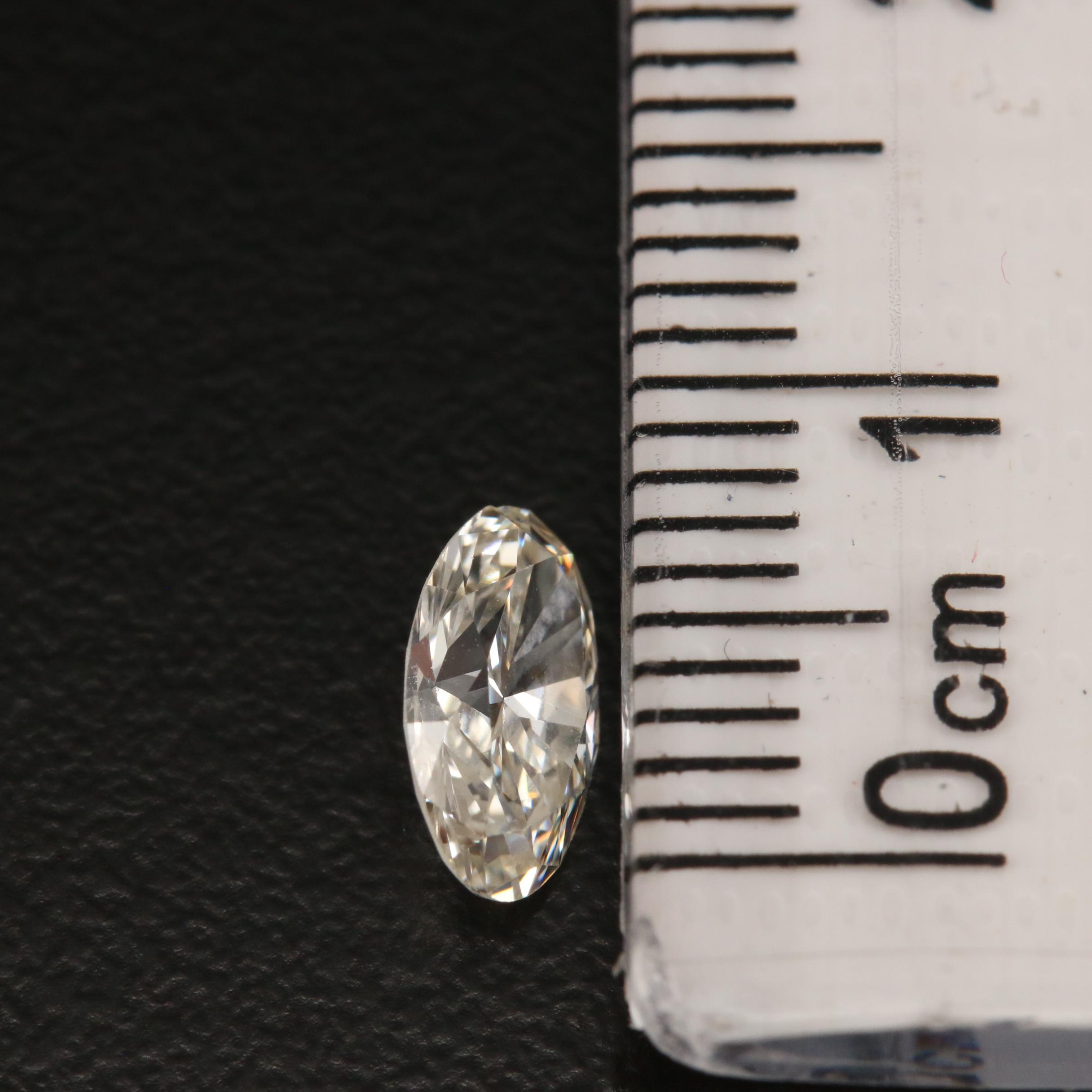 Loose 0.80 CT Oval Brilliant Cut Diamond with GIA Report