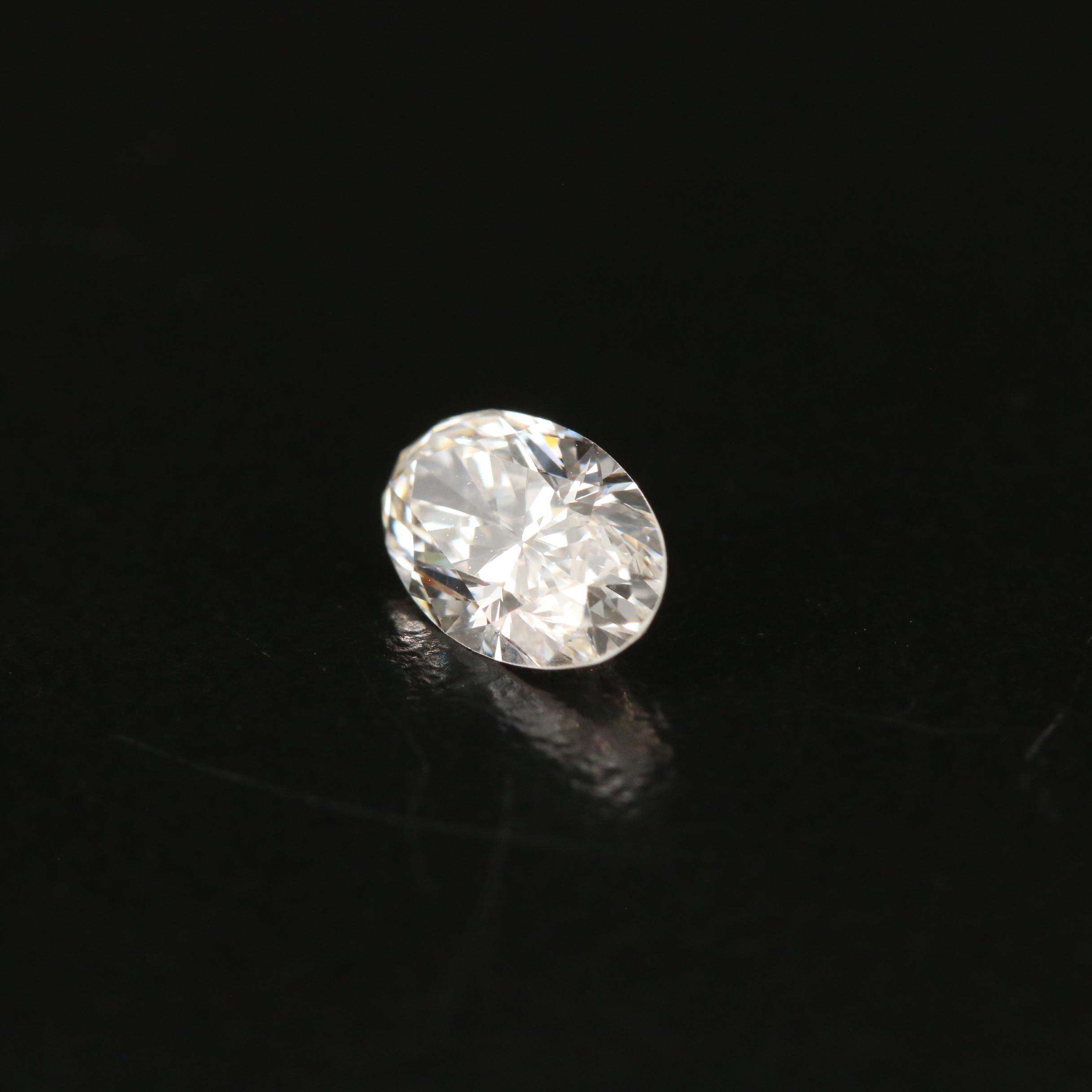 Loose 0.80 CT Oval Brilliant Cut Diamond with GIA Report