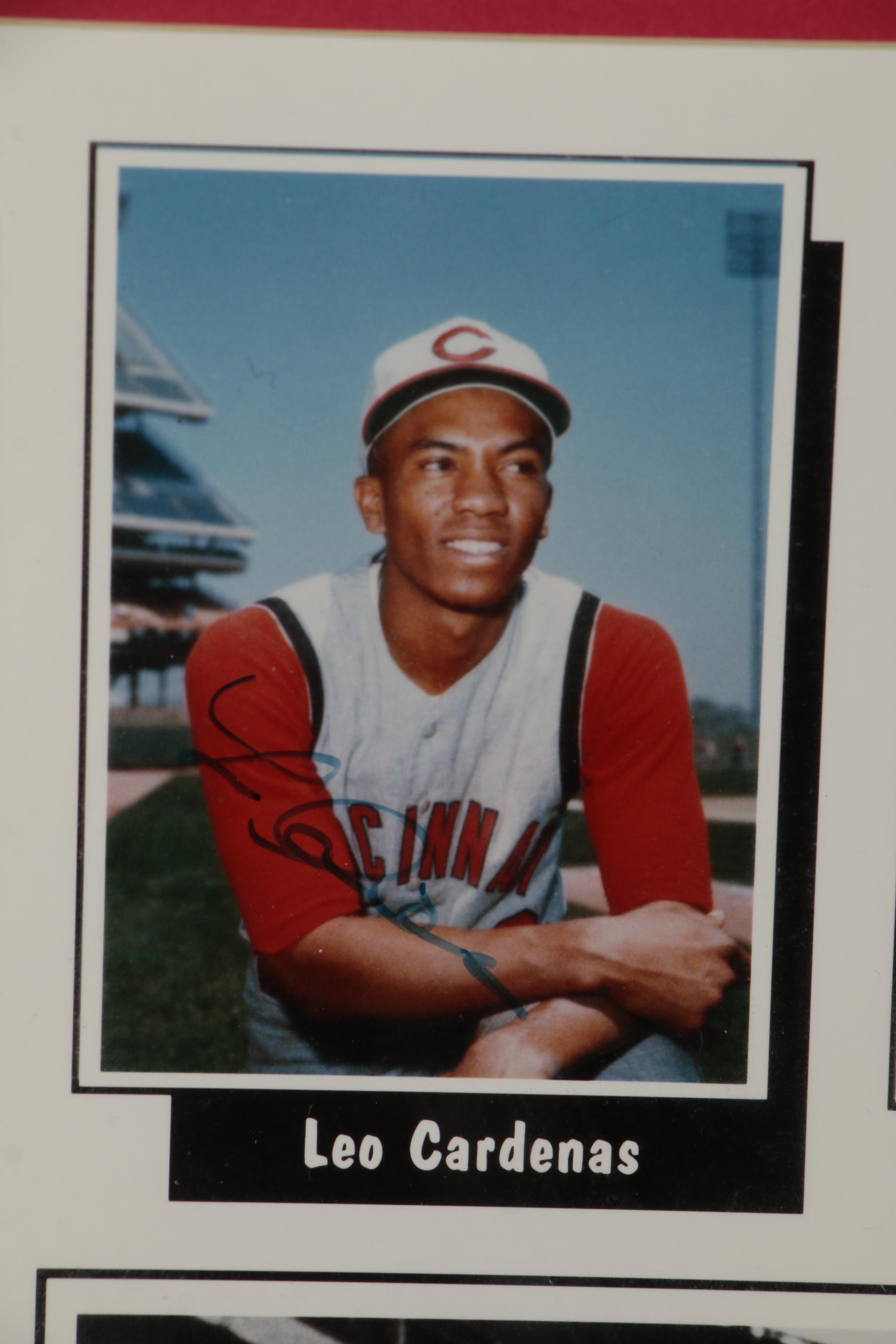 1961 Cincinnati Reds Players Signed Framed Photo Print