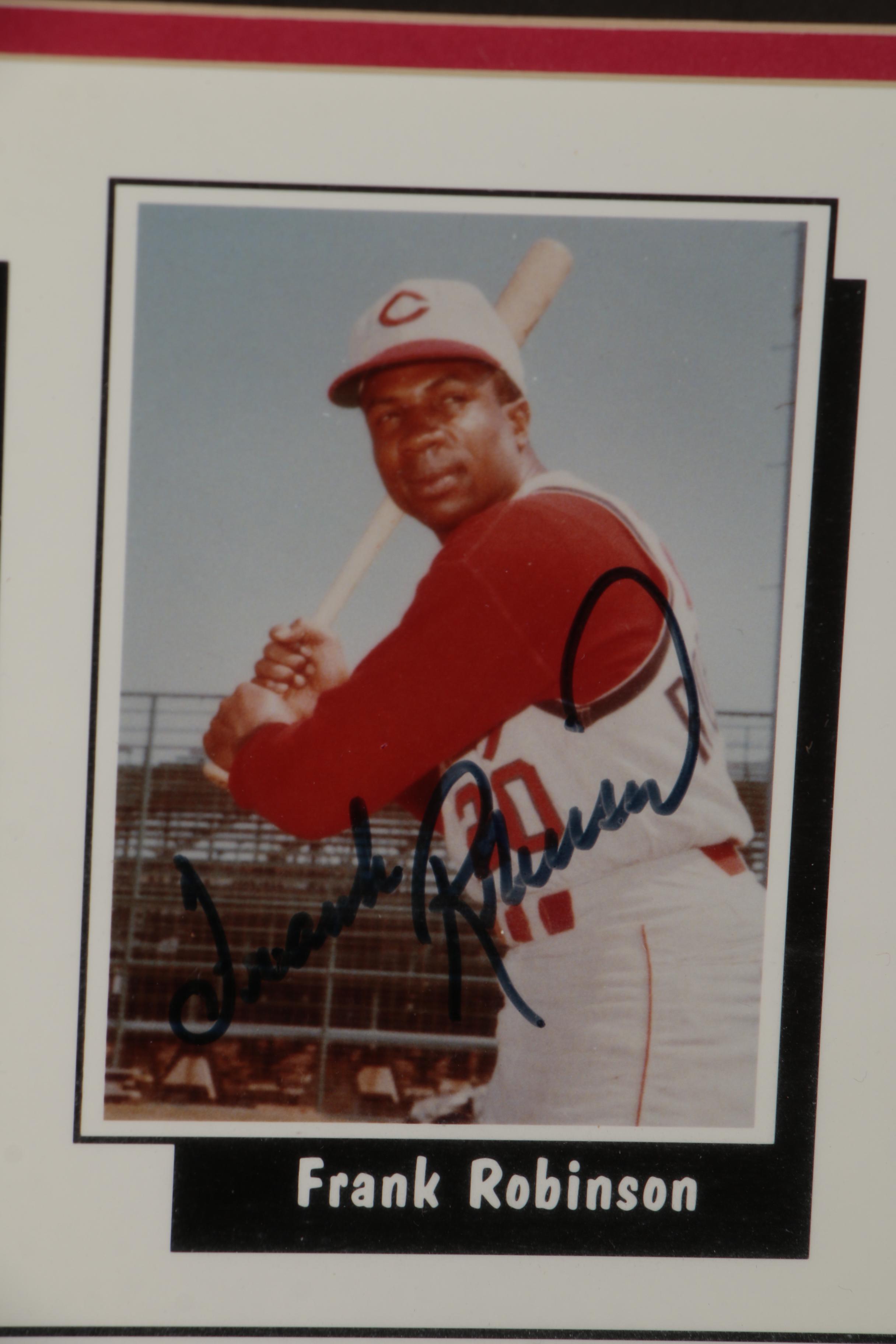 1961 Cincinnati Reds Players Signed Framed Photo Print