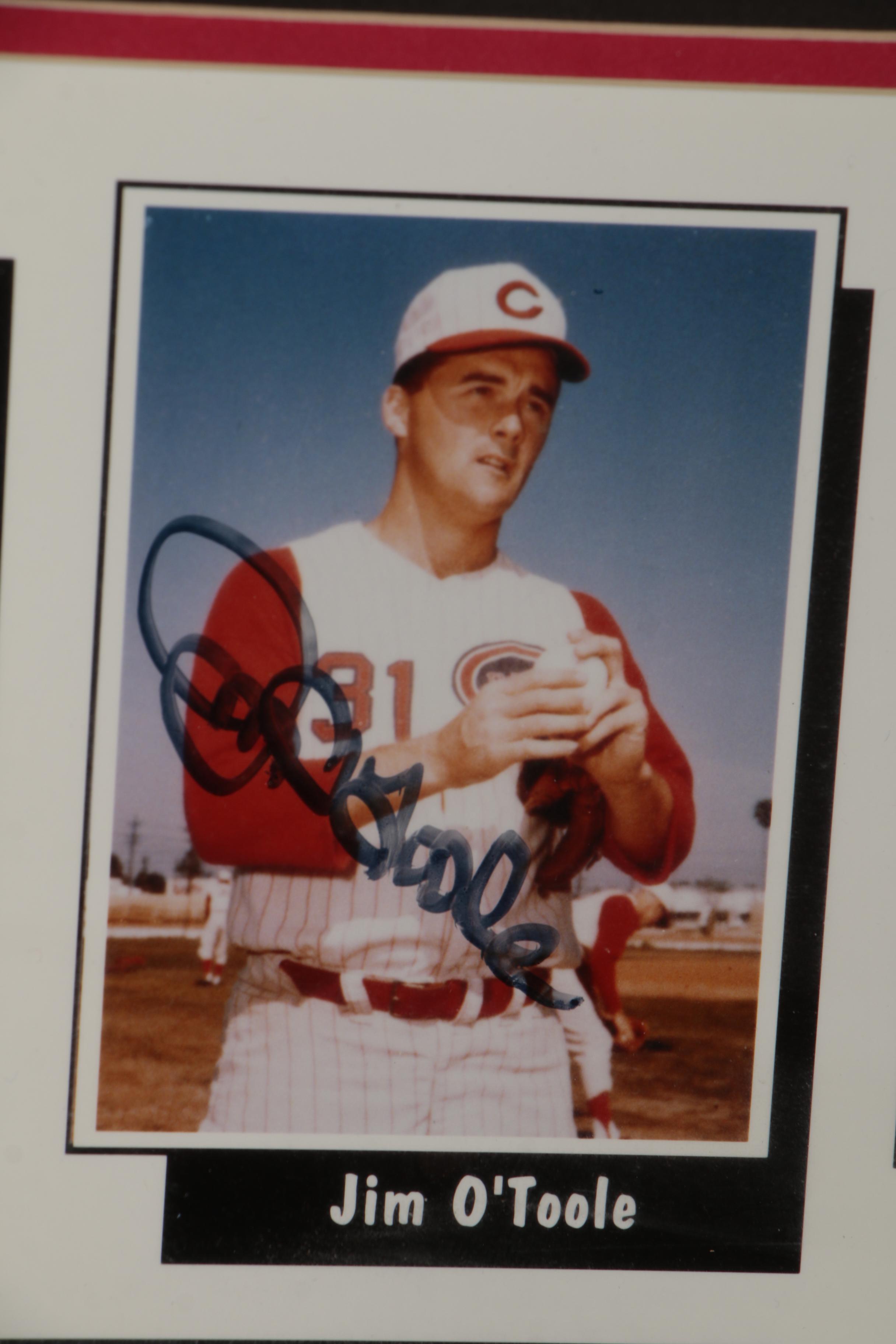 1961 Cincinnati Reds Players Signed Framed Photo Print