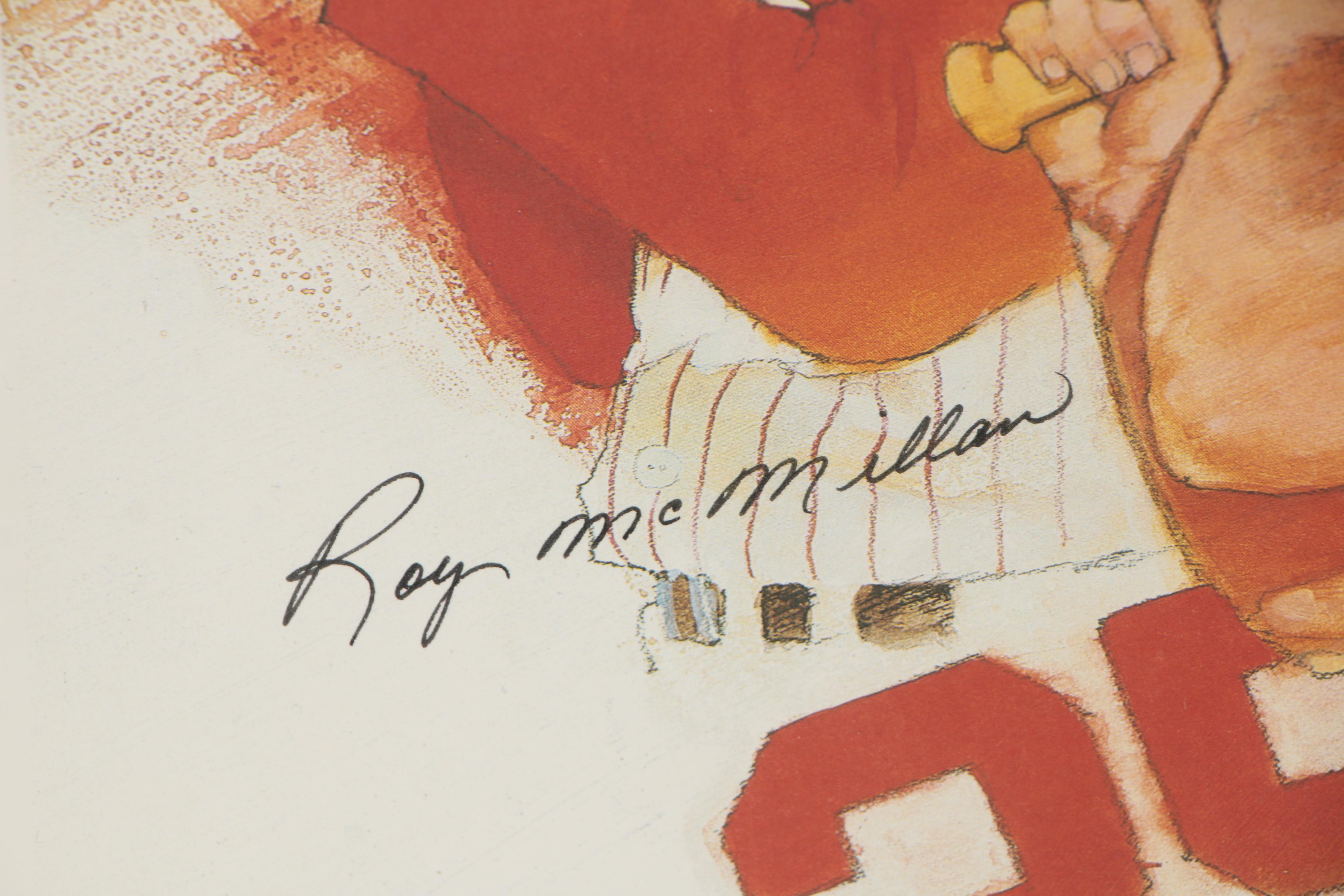 Decathlon Series Signed Print 1950s Cincinnati Reds Stars