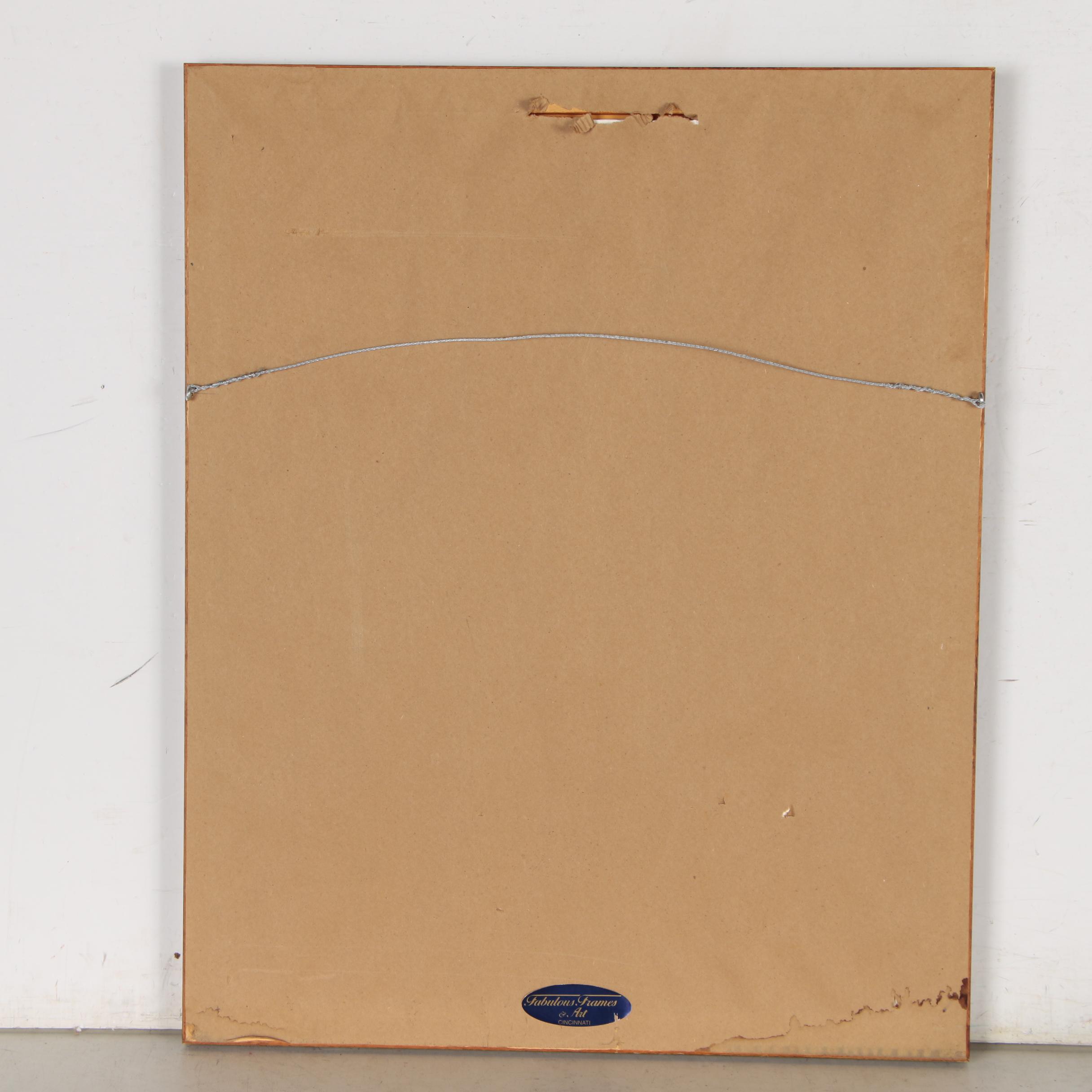 Decathlon Series Signed Print 1950s Cincinnati Reds Stars