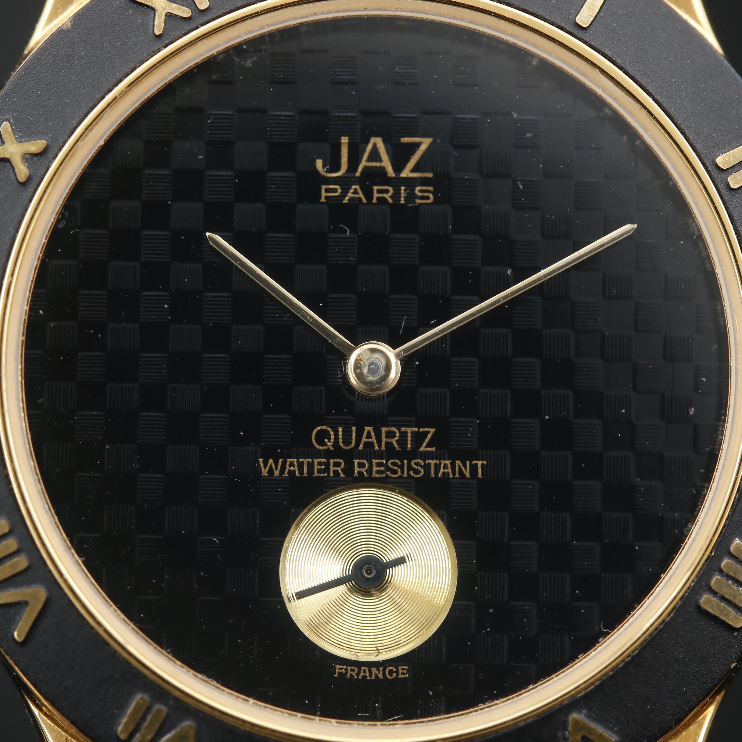 JAZ Gold Tone Quartz Watch
