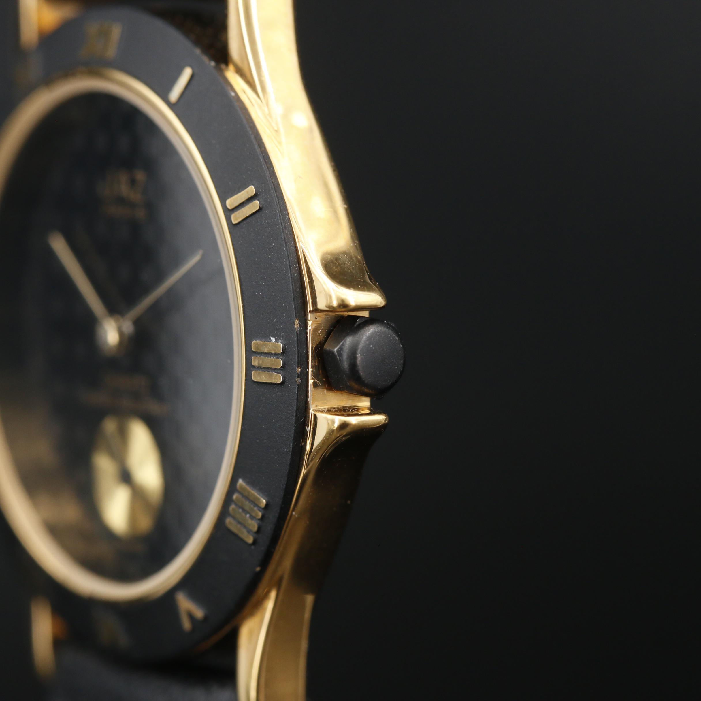 JAZ Gold Tone Quartz Watch