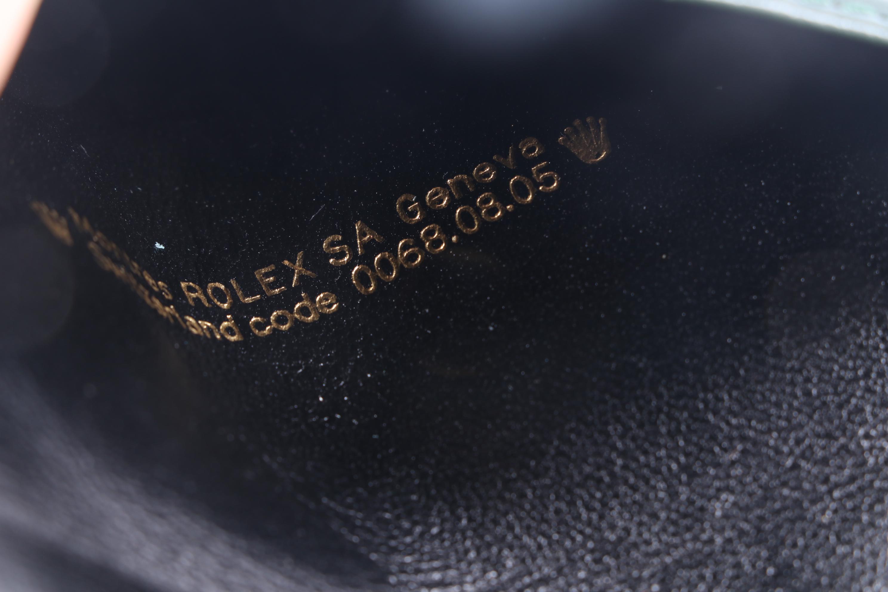 Rolex Green Leather Watch Document Holder