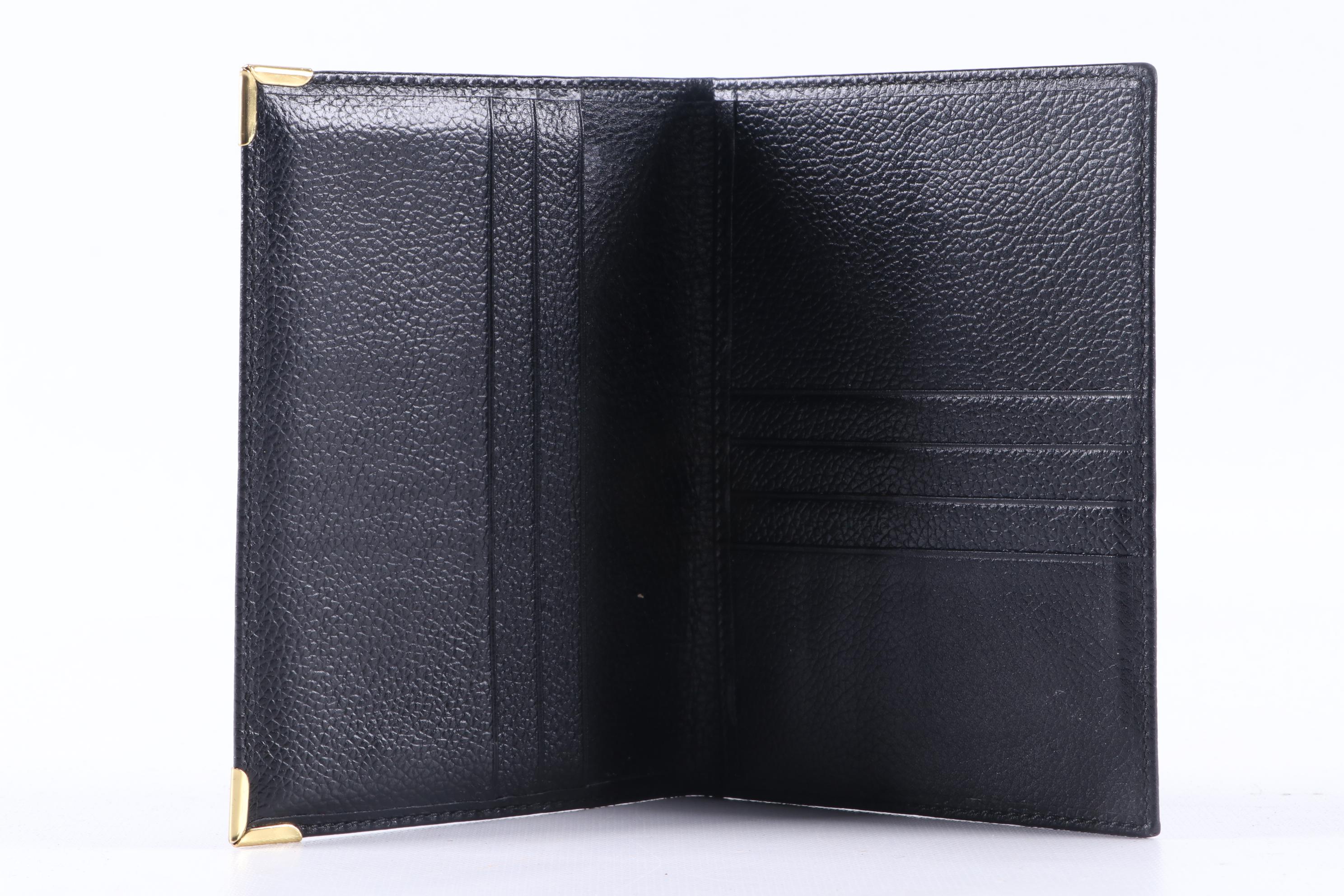 Rolex Black Leather Watch Document Holder