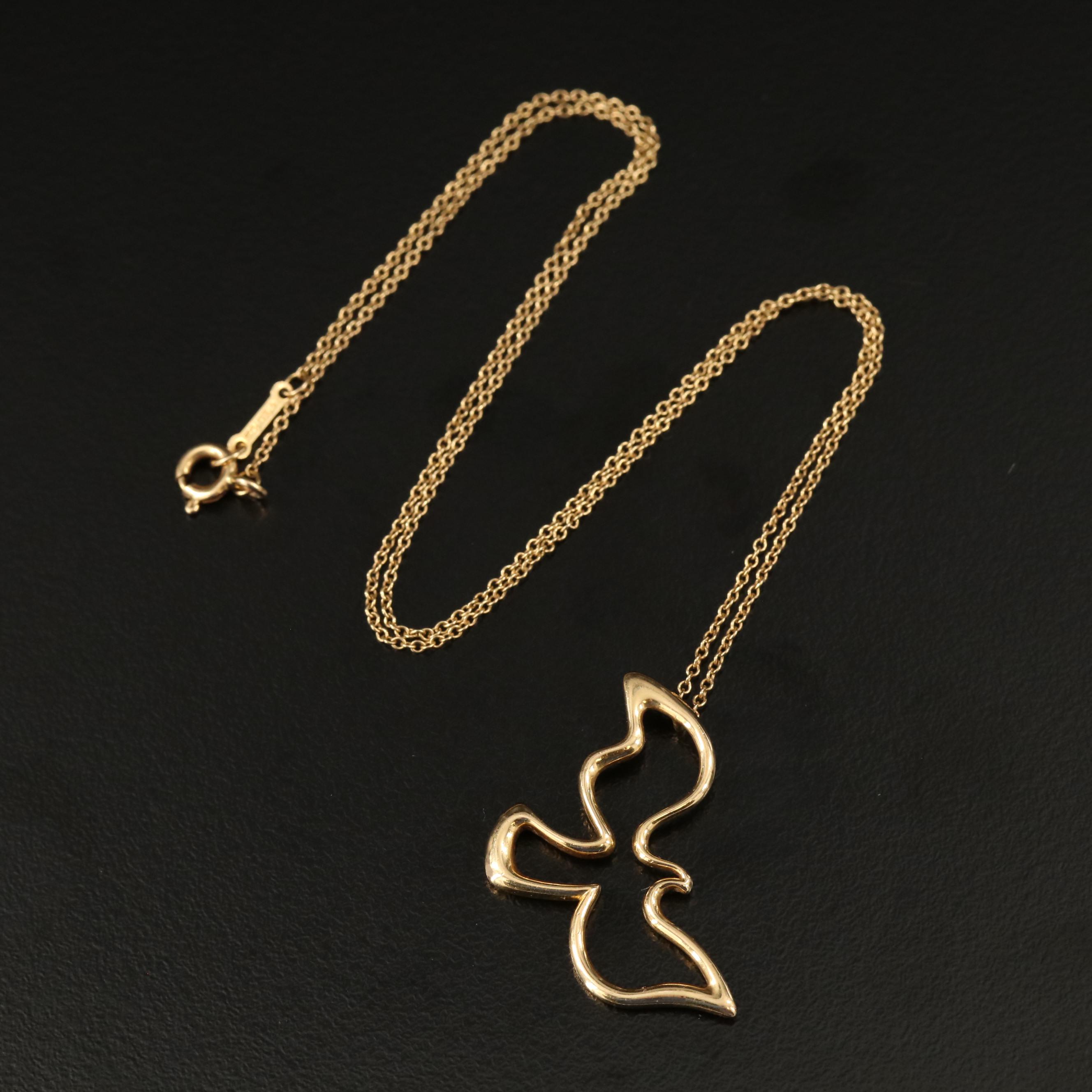 Paloma Picasso for Tiffany & Co. 18K Dove Necklace
