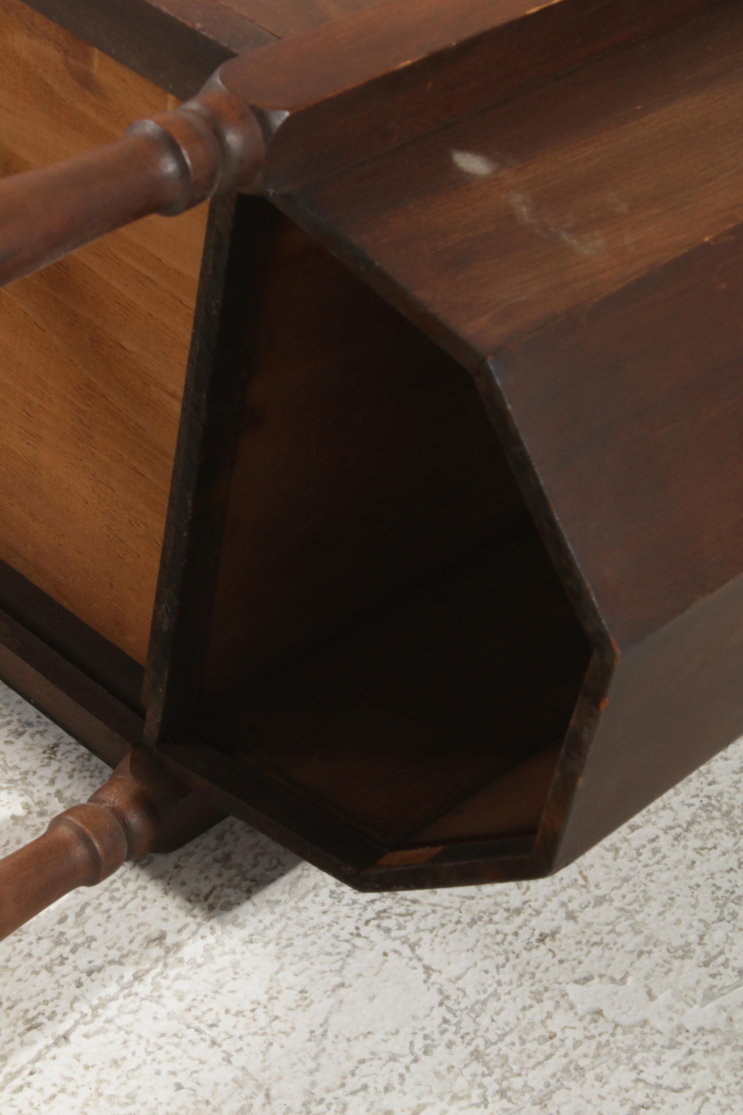 Federal Style "Martha Washington" Walnut Sewing Cabinet, Early 20th Century