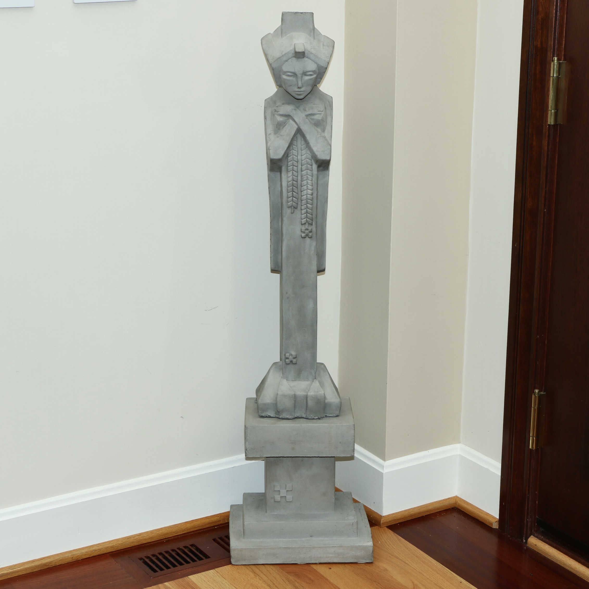 Concrete Sculpture After Frank Lloyd Wright "Sprite" from Midway Gardens