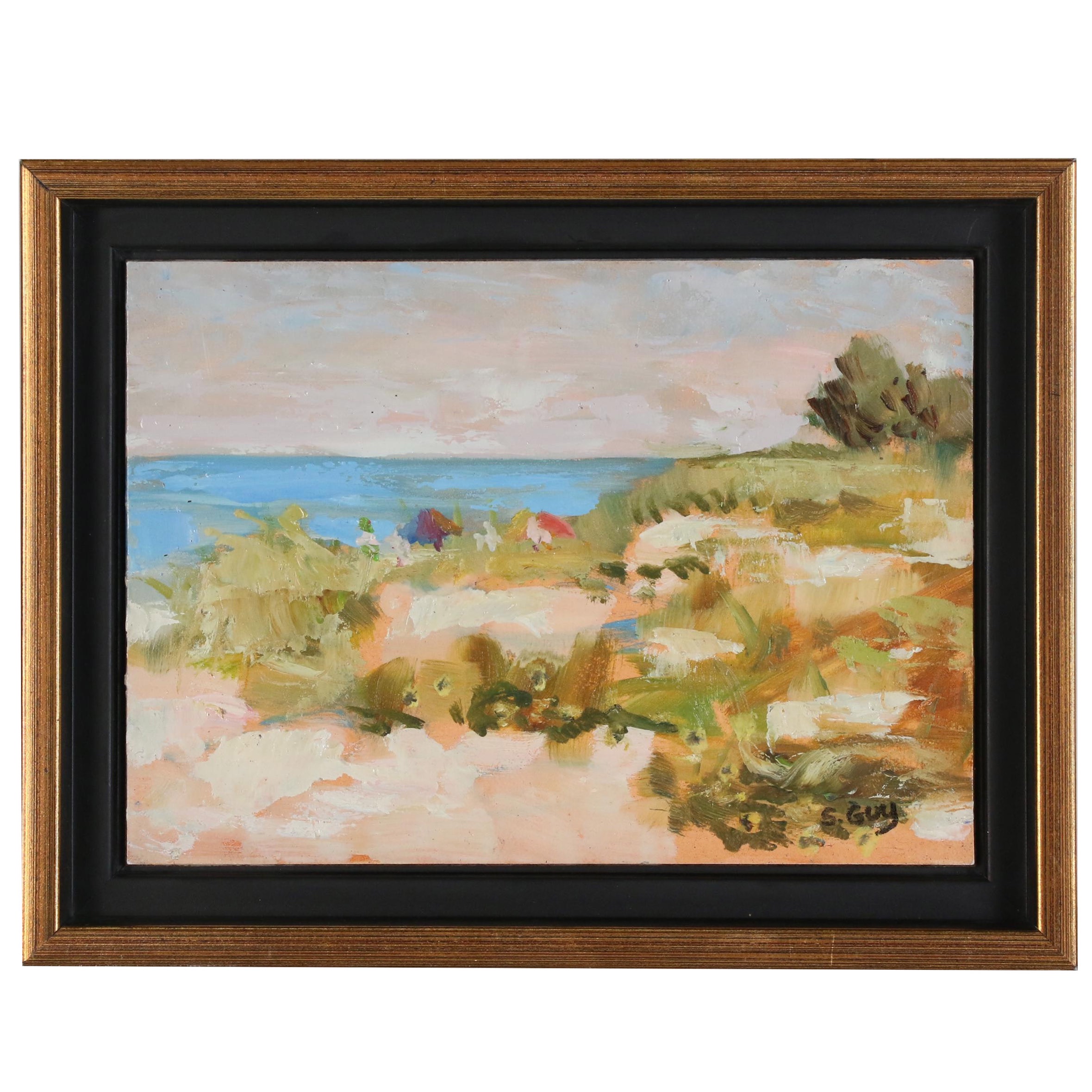 Coastal Landscape Oil Painting, 21st Century