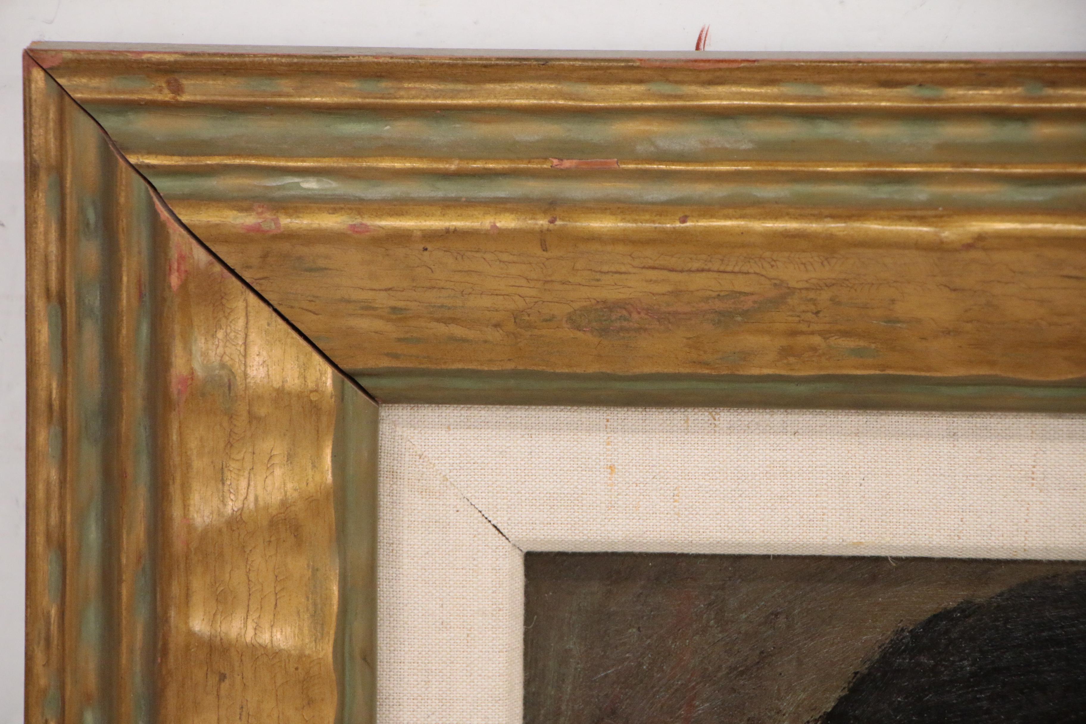 Robert Philipp Portrait Oil Painting "Final Stretch", Circa 1945