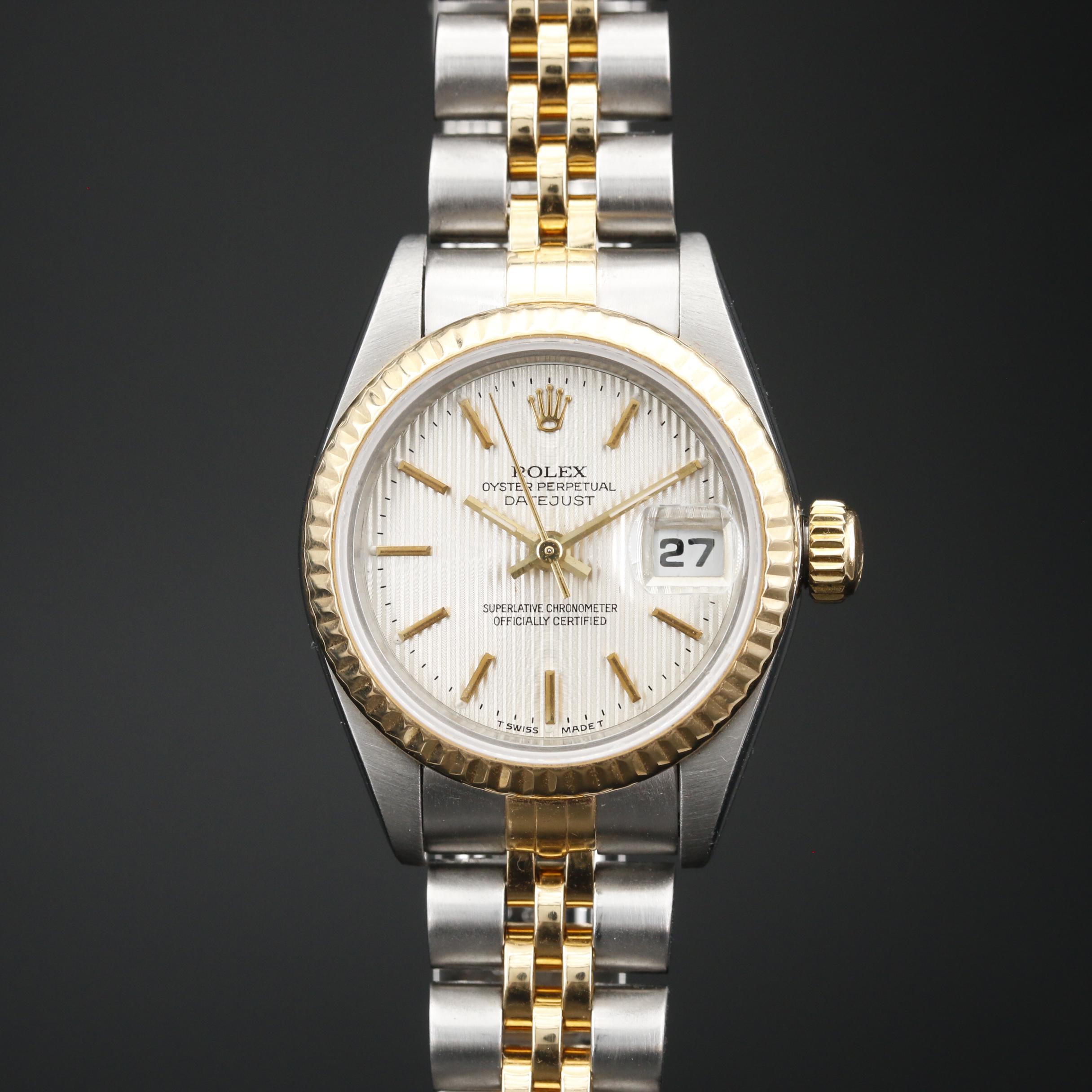1995 Rolex "Datejust" Stainless Steel and 18K Automatic Watch