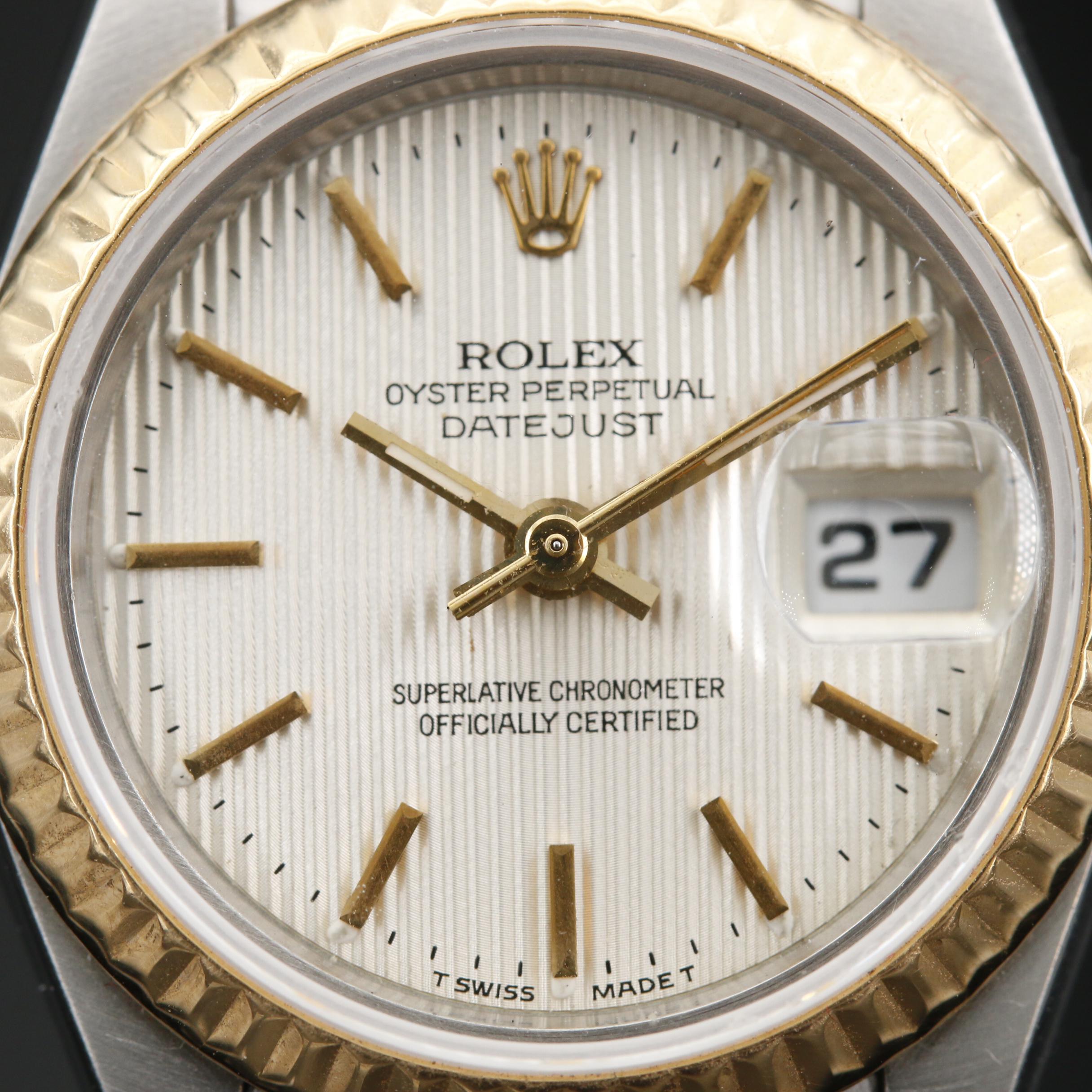 1995 Rolex "Datejust" Stainless Steel and 18K Automatic Watch