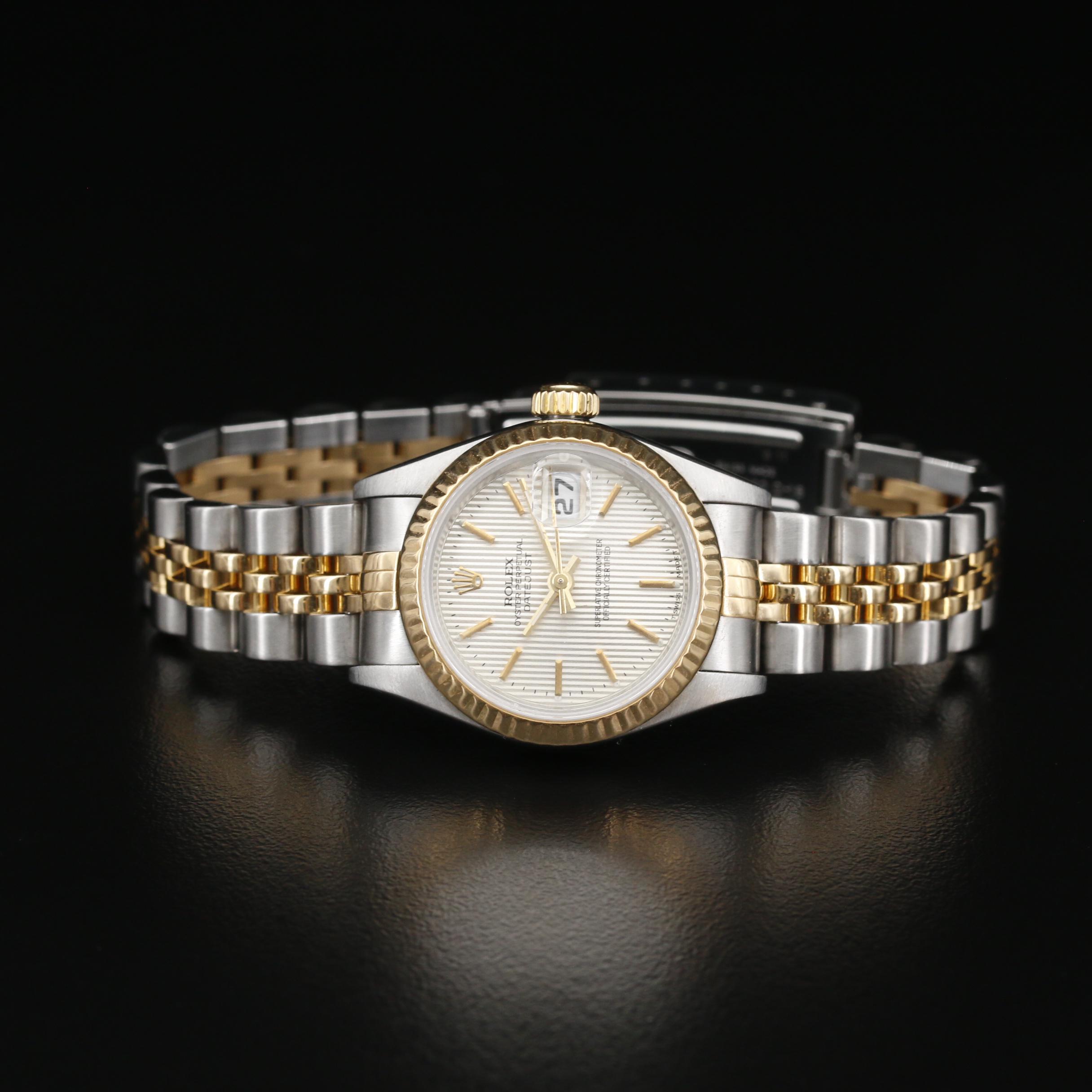 1995 Rolex "Datejust" Stainless Steel and 18K Automatic Watch